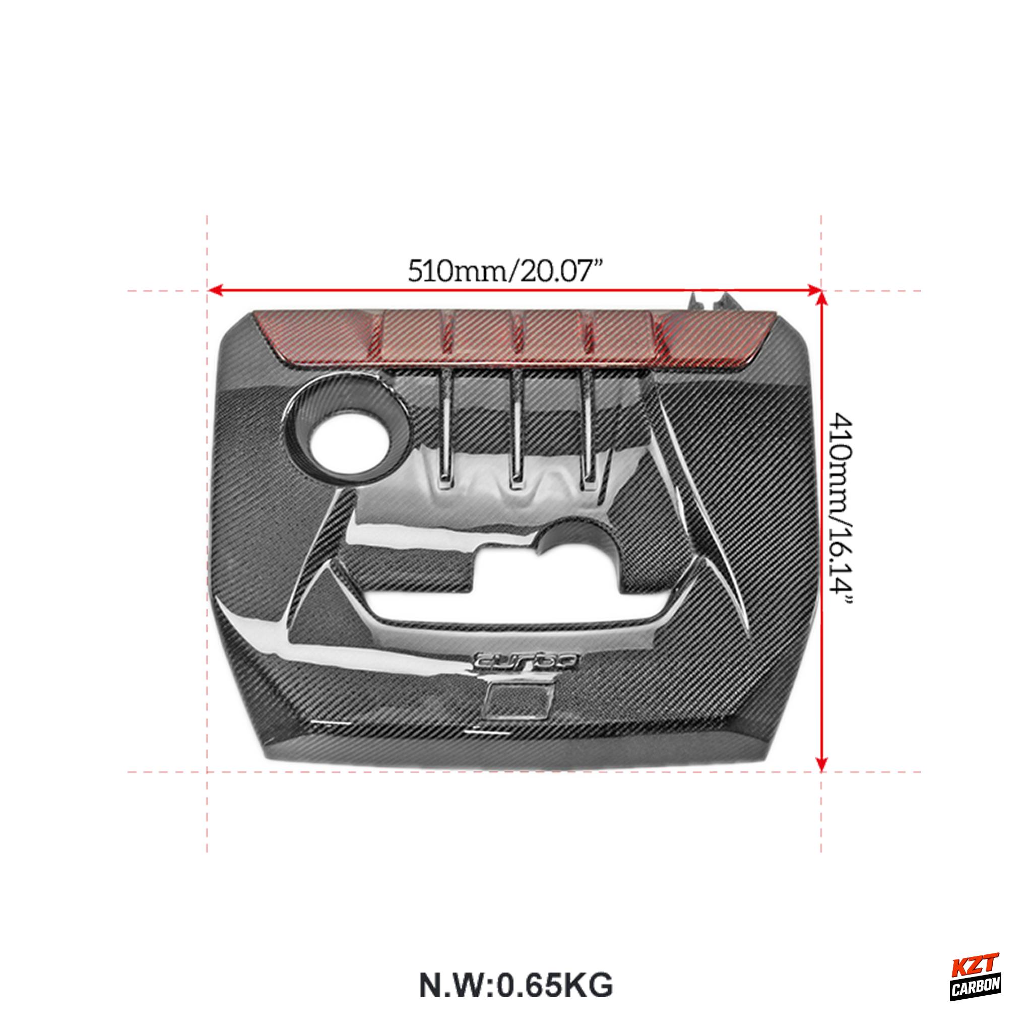 For Toyota 23-25 GR Corolla Circuit Edition Black/Red Carbon OE Engine Cover