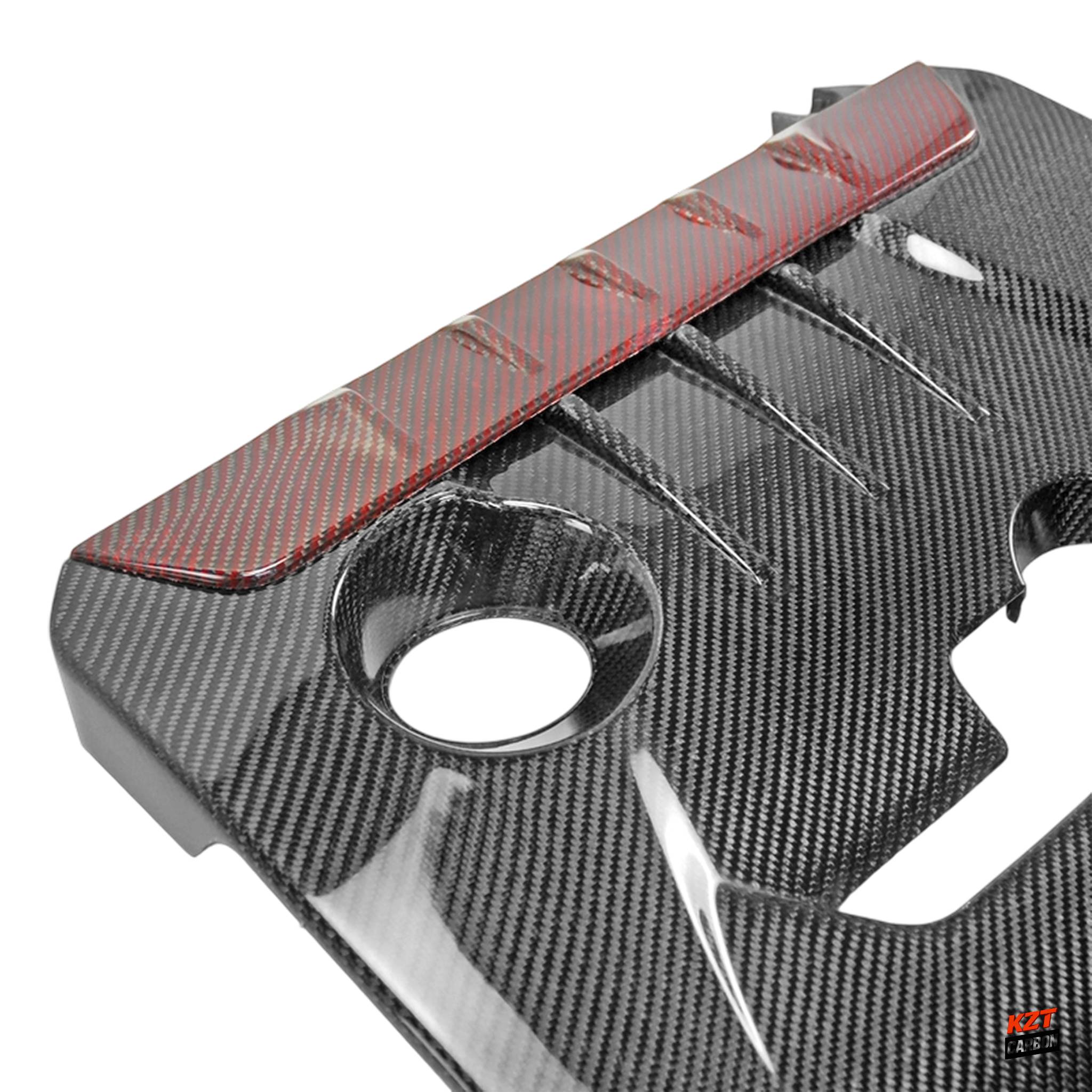 For Toyota 23-25 GR Corolla Circuit Edition Black/Red Carbon OE Engine Cover