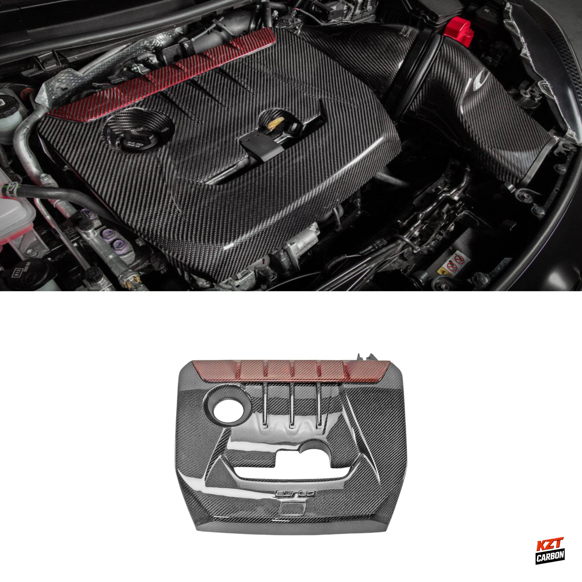 For Toyota 23-25 GR Corolla Circuit Edition Black/Red Carbon OE Engine Cover