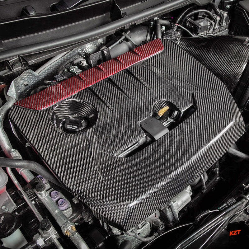 For Toyota 23-25 GR Corolla Circuit Edition Black/Red Carbon OE Engine Cover
