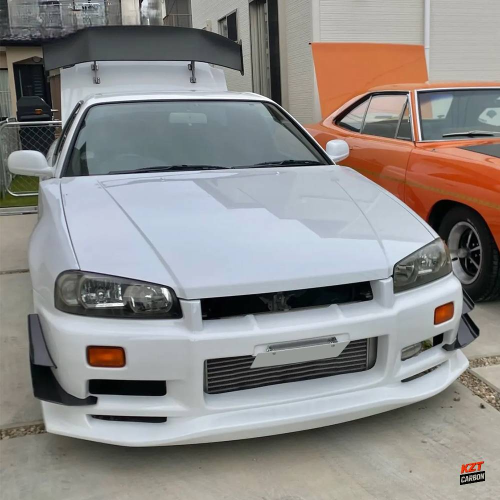 For Nissan Skyline R34 GTR Front Bumper Canard (4pcs)