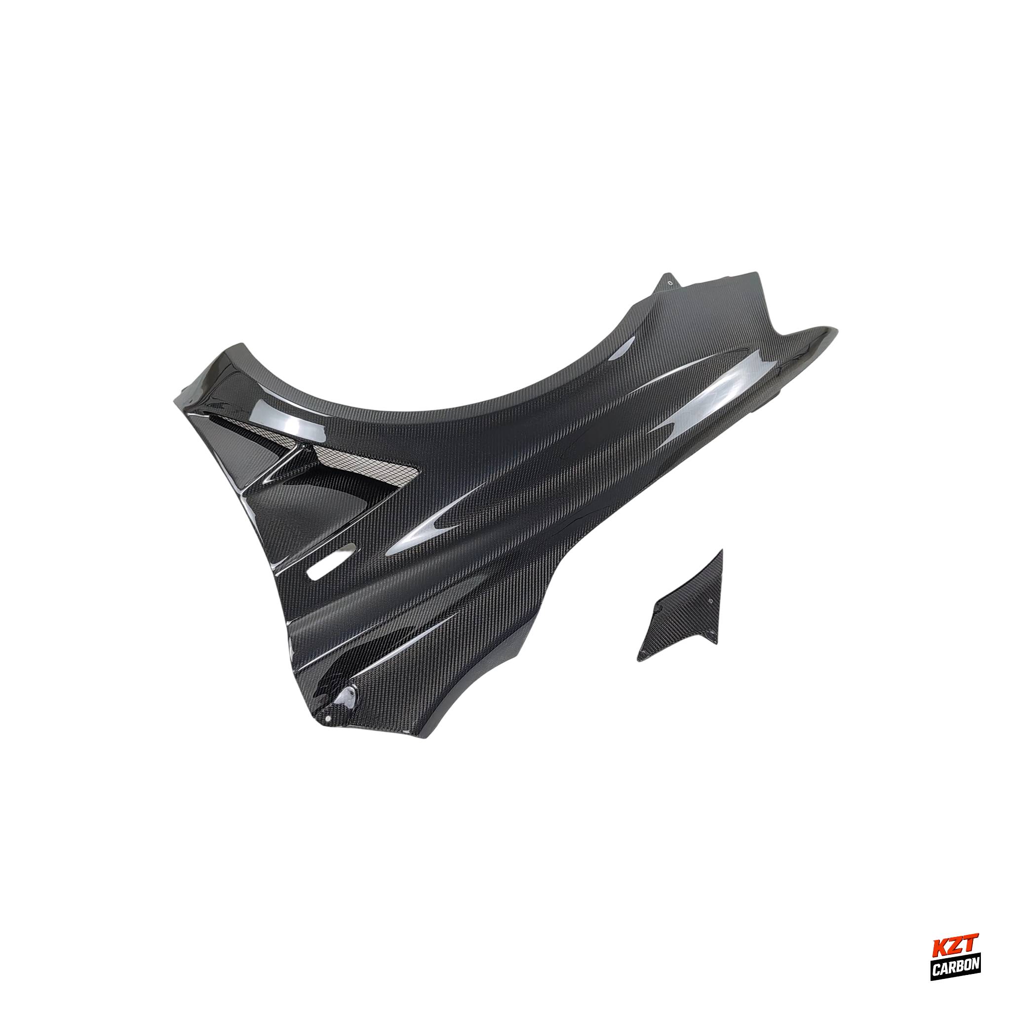 For Mitsubishi EVO 10 VRS Style Ultimate Front Fender With Appron +8mm Carbon