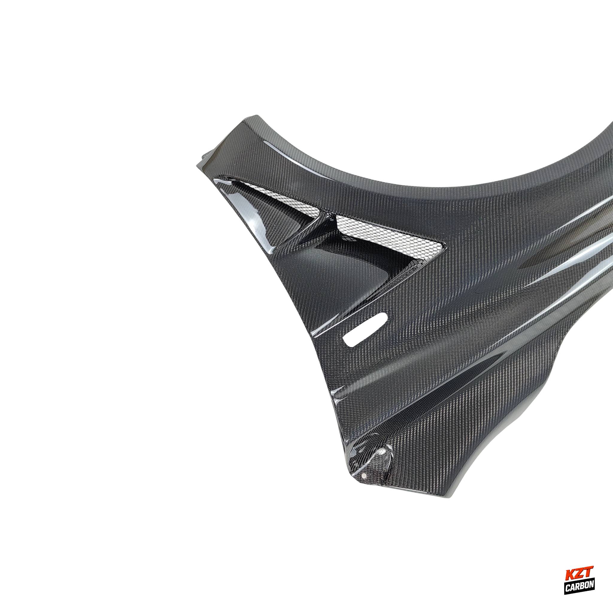 For Mitsubishi EVO 10 VRS Style Ultimate Front Fender With Appron +8mm Carbon