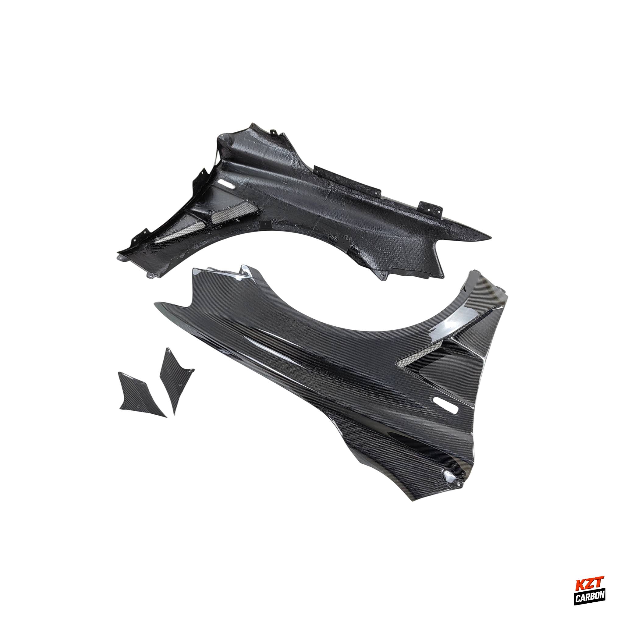 For Mitsubishi EVO 10 VRS Style Ultimate Front Fender With Appron +8mm Carbon