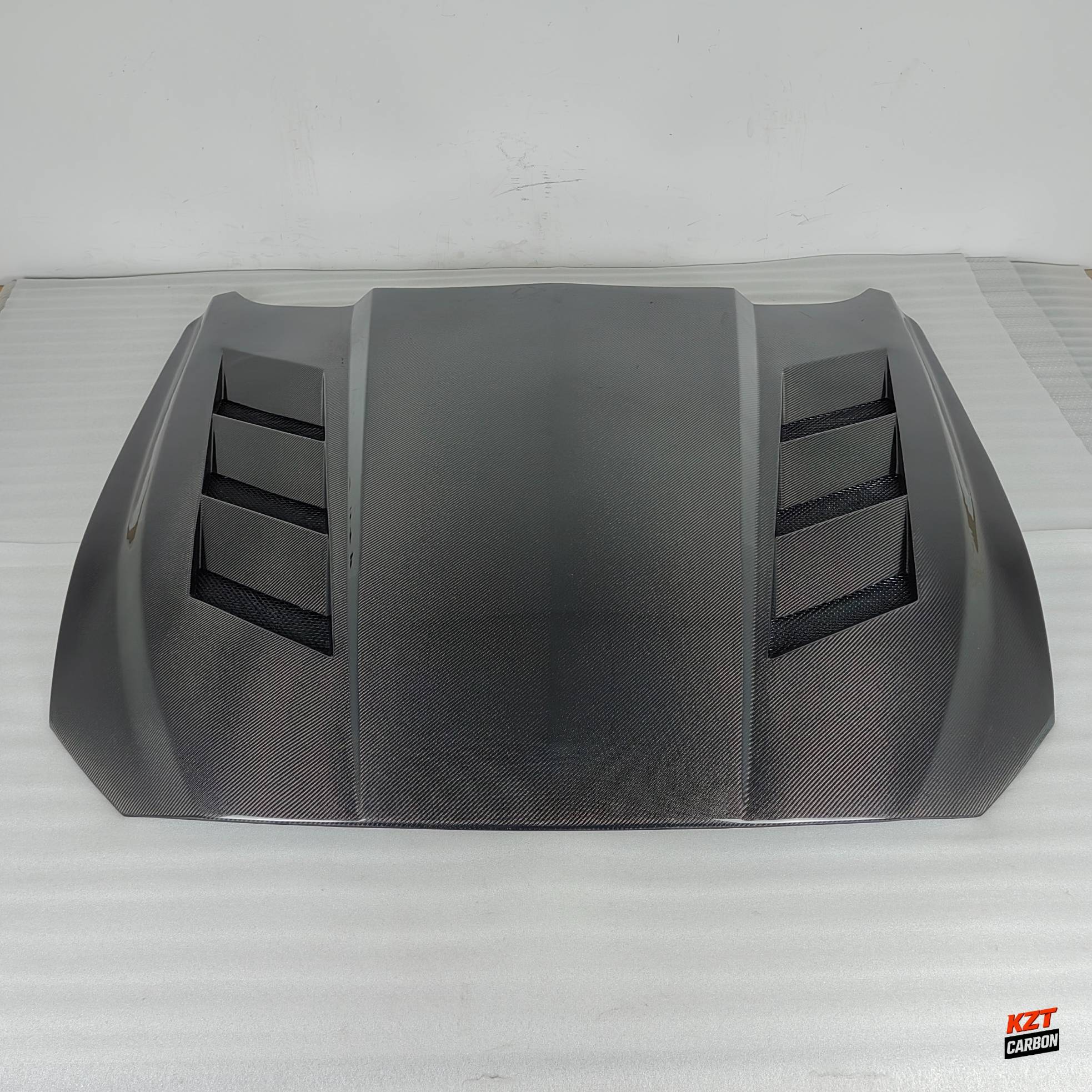 For Ford Mustang 2 Door 2018-23 Only Carbon MBJ Style Front Vented Cooling Hood