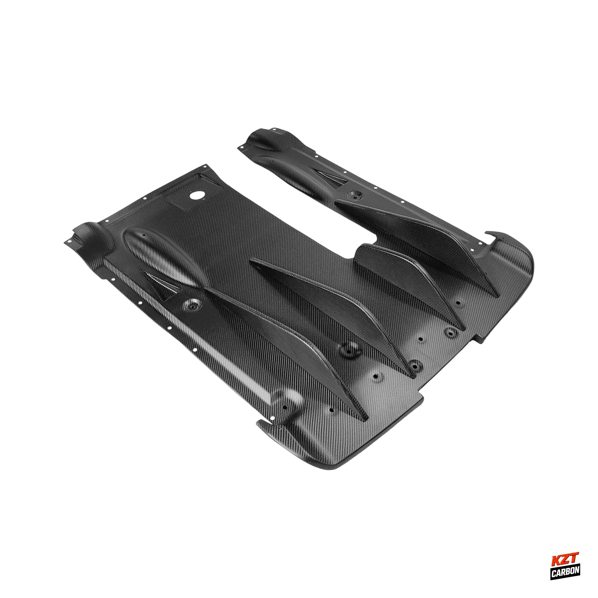 For Nissan 2012 on R35 GTR EPA Style Matte Carbon Rear Under Bottom Diffuser