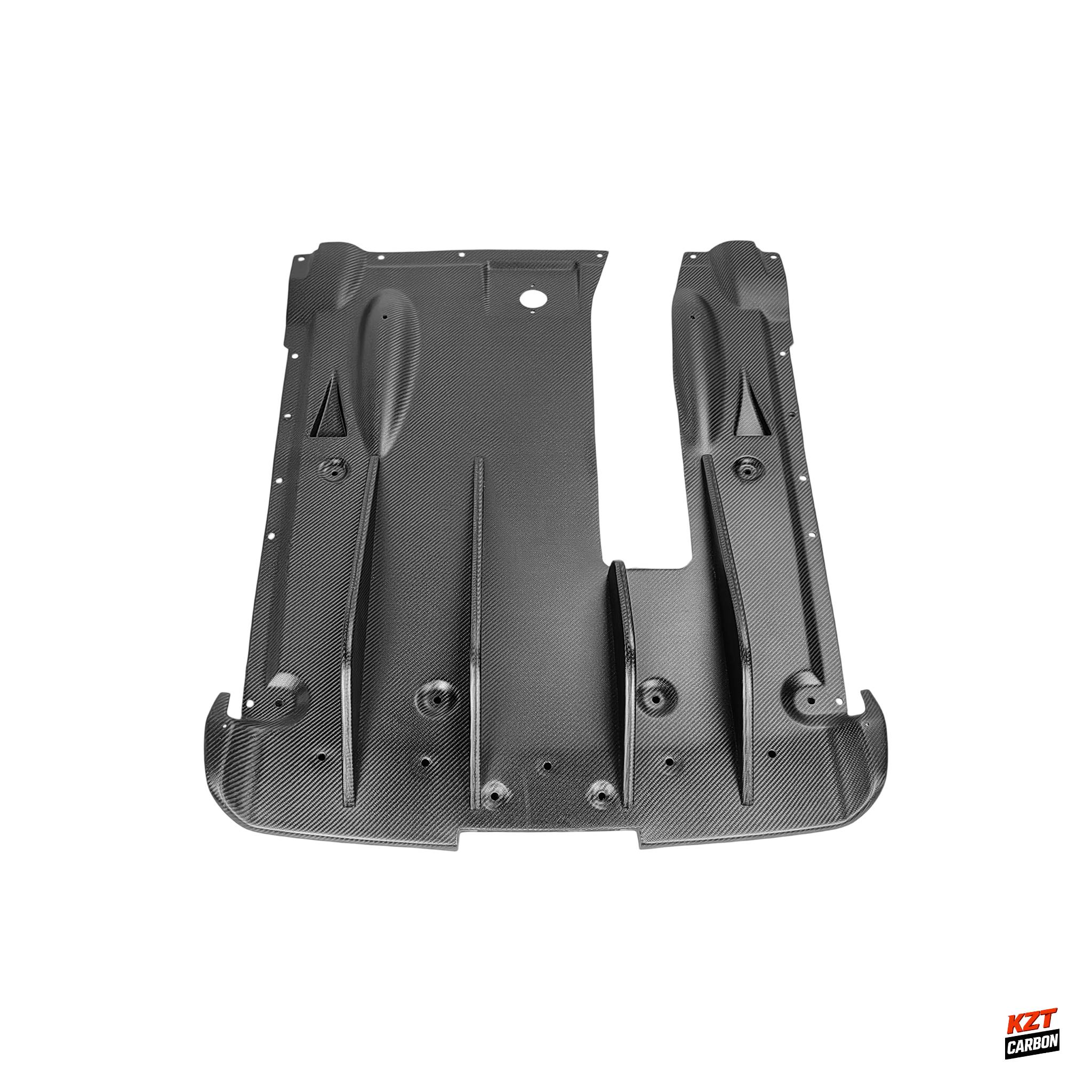 For Nissan 2012 on R35 GTR EPA Style Matte Carbon Rear Under Bottom Diffuser