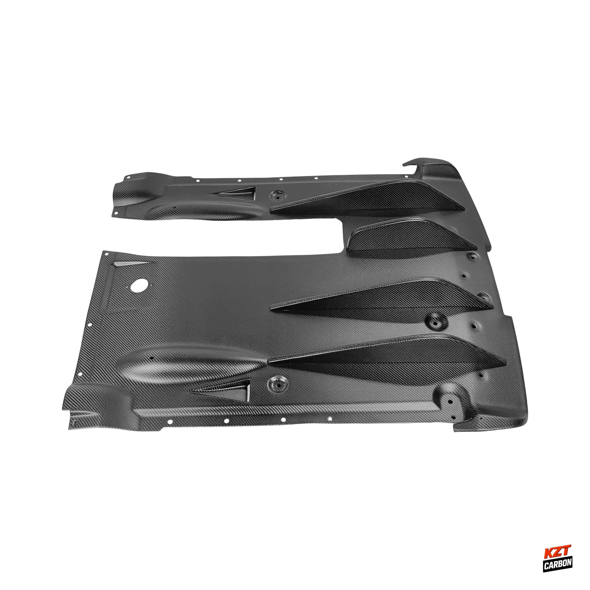For Nissan 2012 on R35 GTR EPA Style Matte Carbon Rear Under Bottom Diffuser