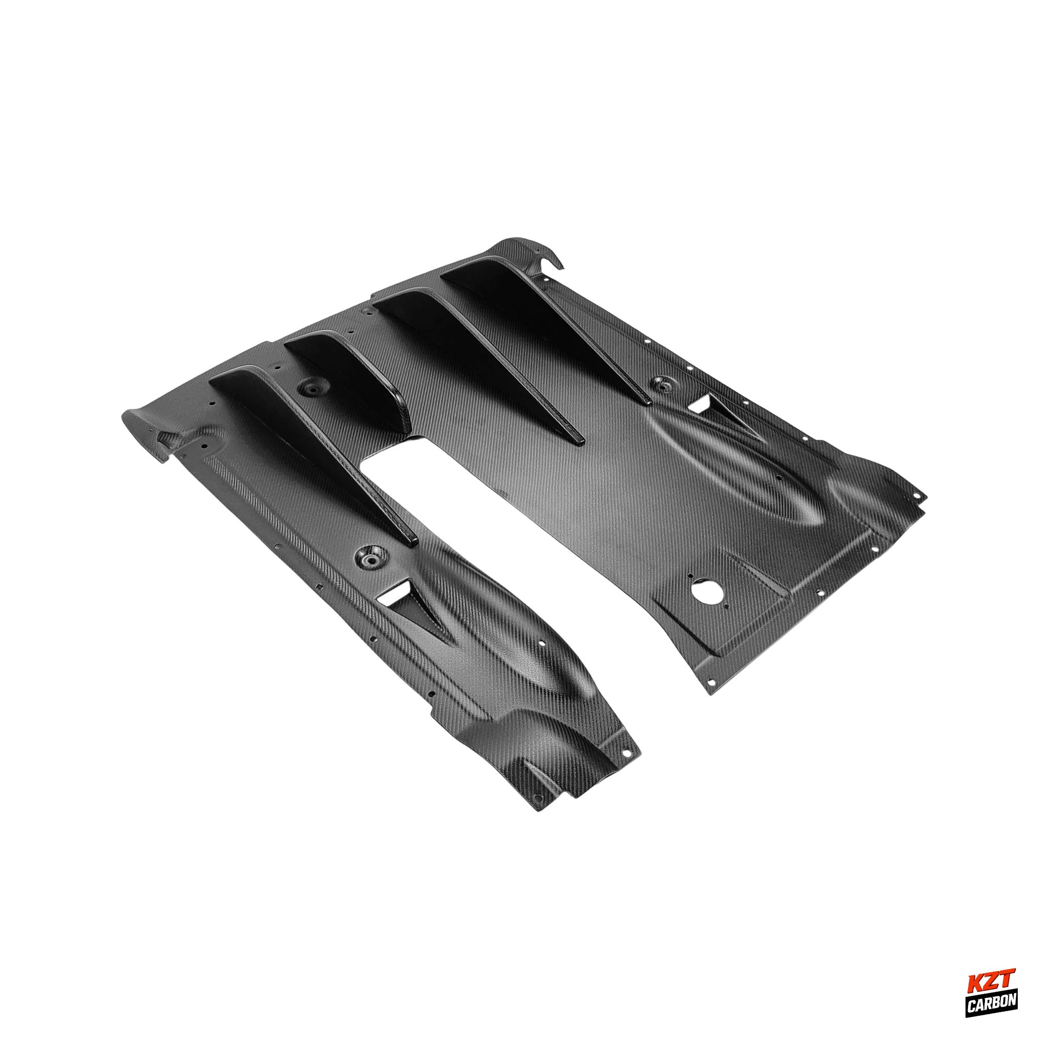 For Nissan 2012 on R35 GTR EPA Style Matte Carbon Rear Under Bottom Diffuser