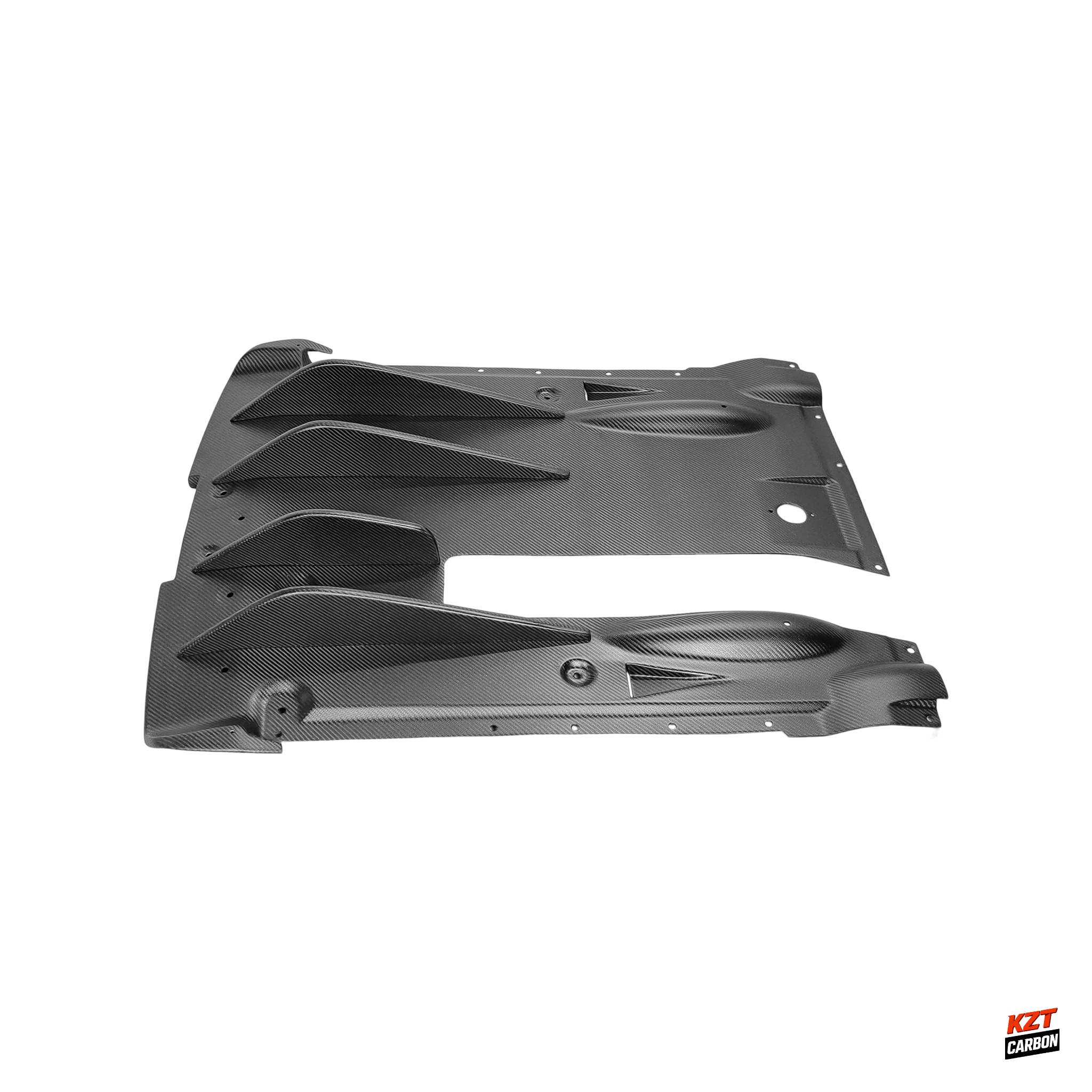 For Nissan 2012 on R35 GTR EPA Style Matte Carbon Rear Under Bottom Diffuser