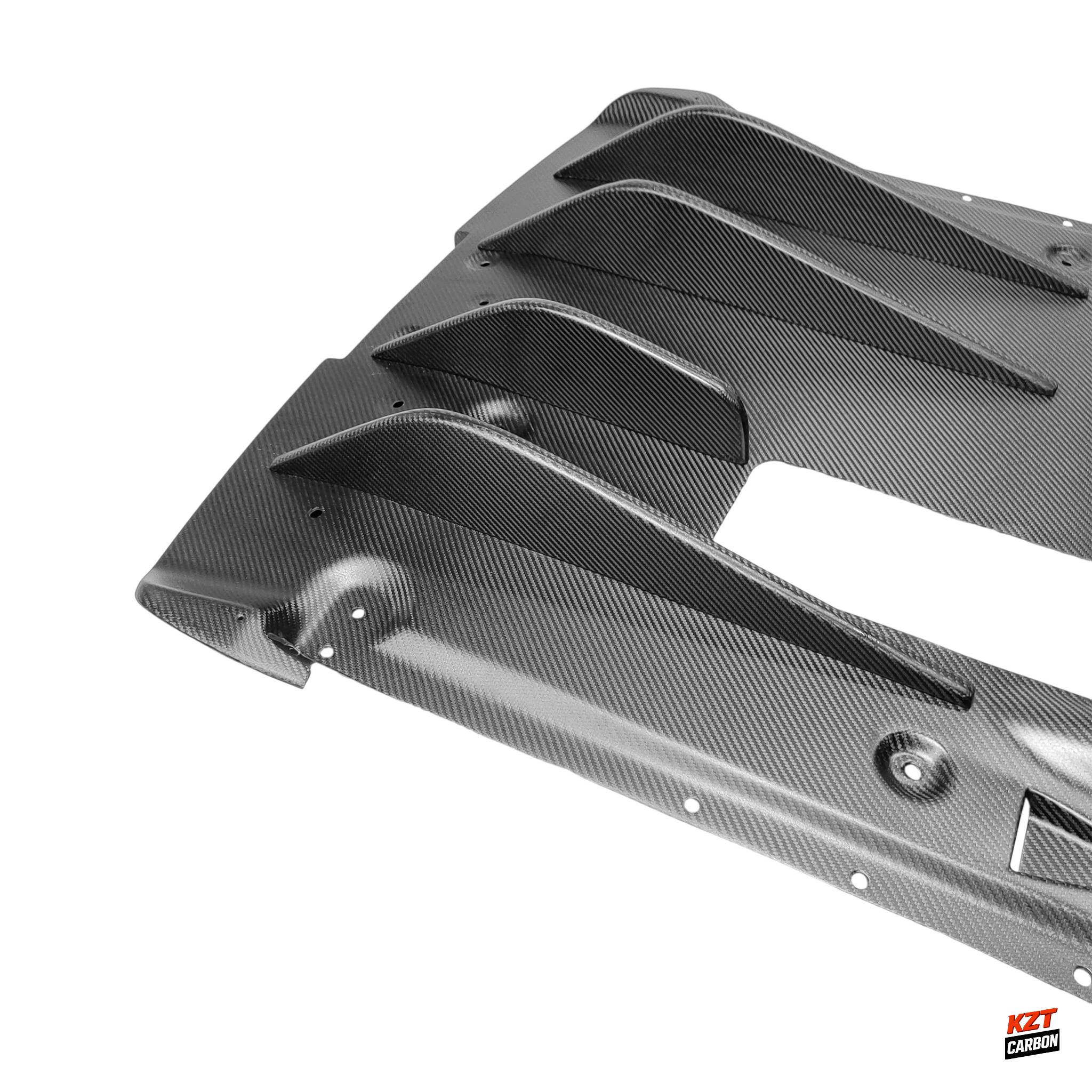 For Nissan 2012 on R35 GTR EPA Style Matte Carbon Rear Under Bottom Diffuser