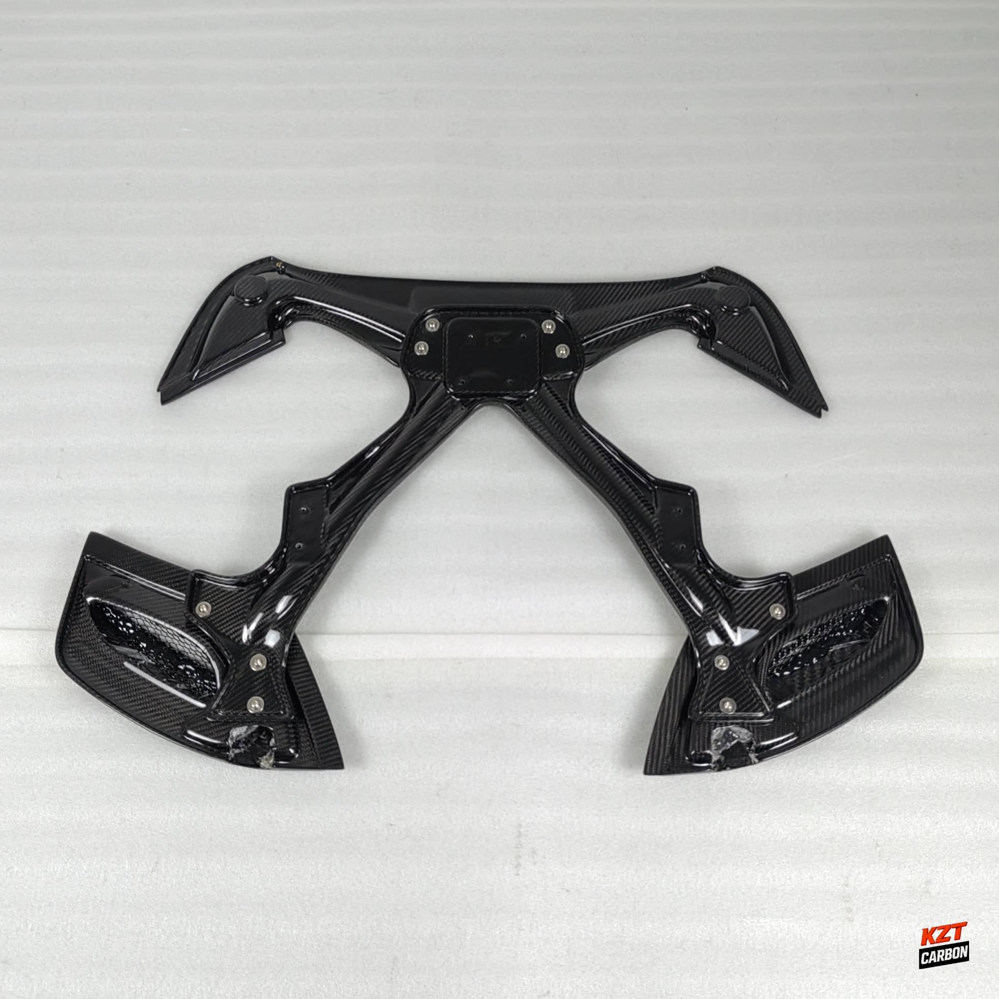 For Ferrari 488 Spider 2015-19 Dry Carbon Fiber KZ Style Rear Engine Bonnet Hood