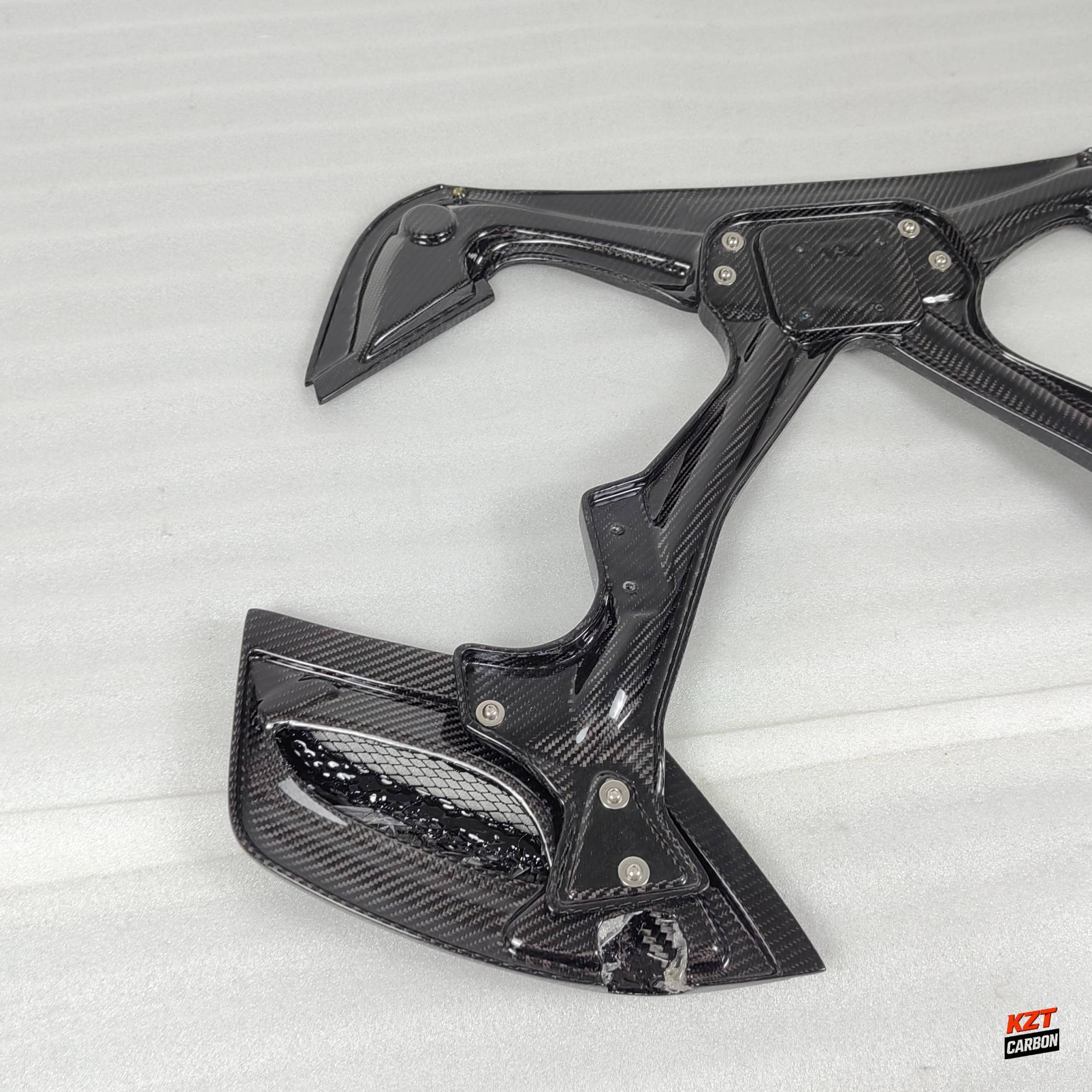 For Ferrari 488 Spider 2015-19 Dry Carbon Fiber KZ Style Rear Engine Bonnet Hood