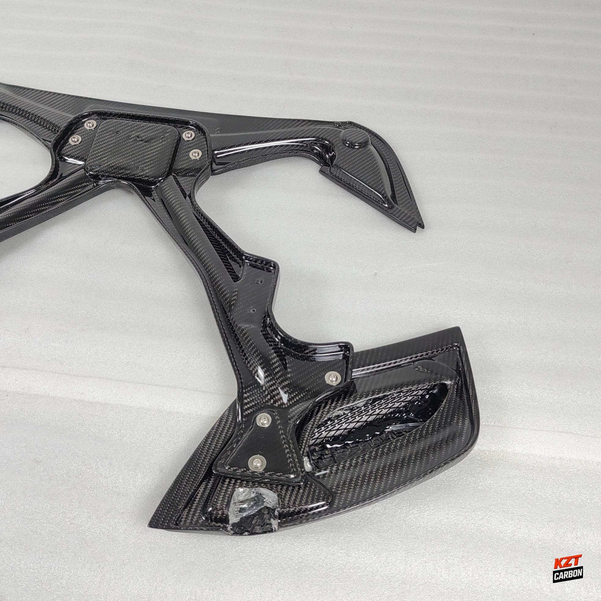 For Ferrari 488 Spider 2015-19 Dry Carbon Fiber KZ Style Rear Engine Bonnet Hood