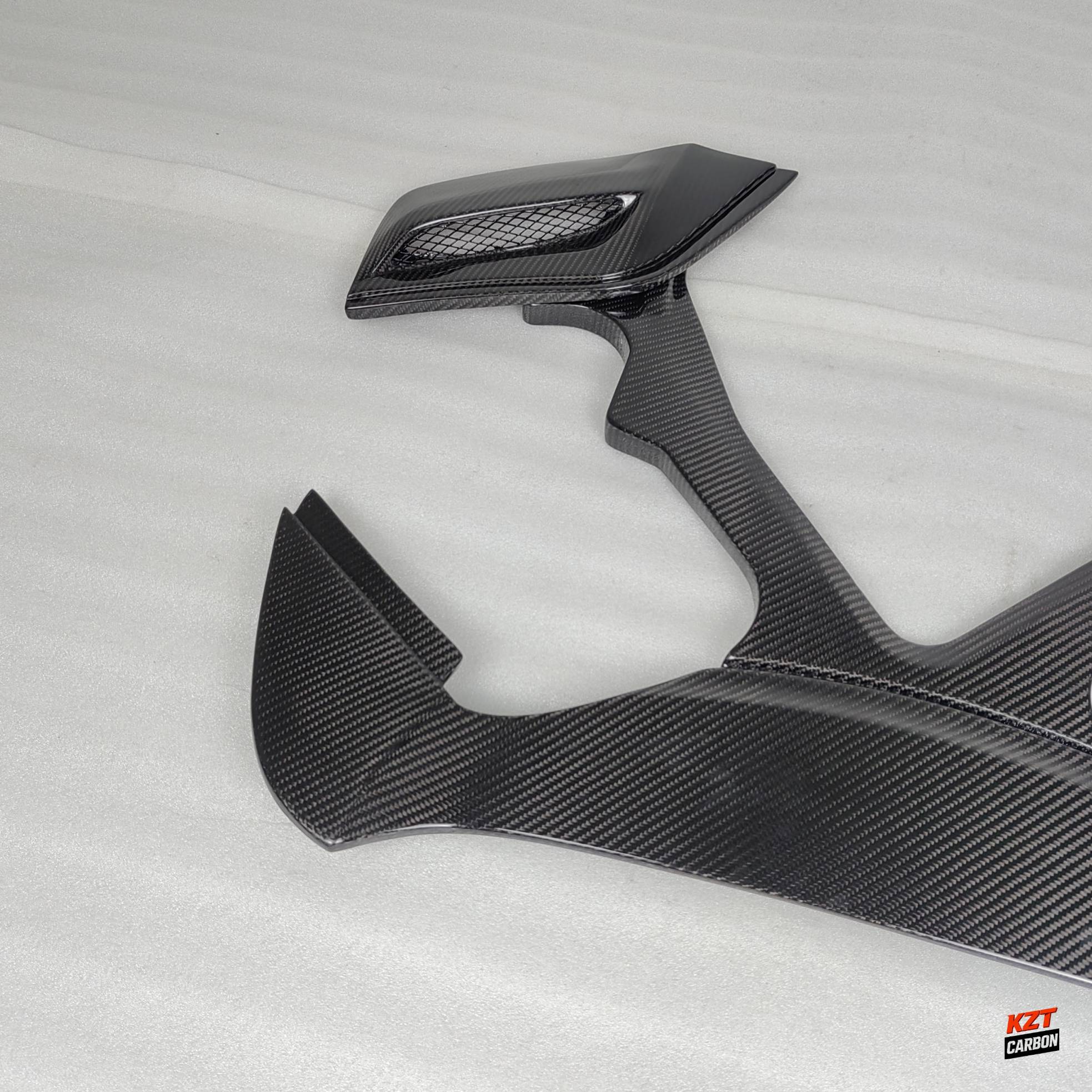 For Ferrari 488 Spider 2015-19 Dry Carbon Fiber KZ Style Rear Engine Bonnet Hood