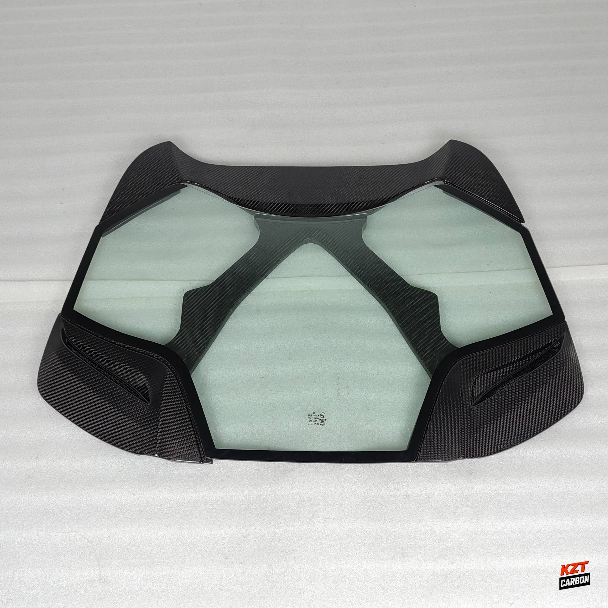 For Ferrari 488 Spider 2015-19 Dry Carbon Fiber KZ Style Rear Engine Bonnet Hood