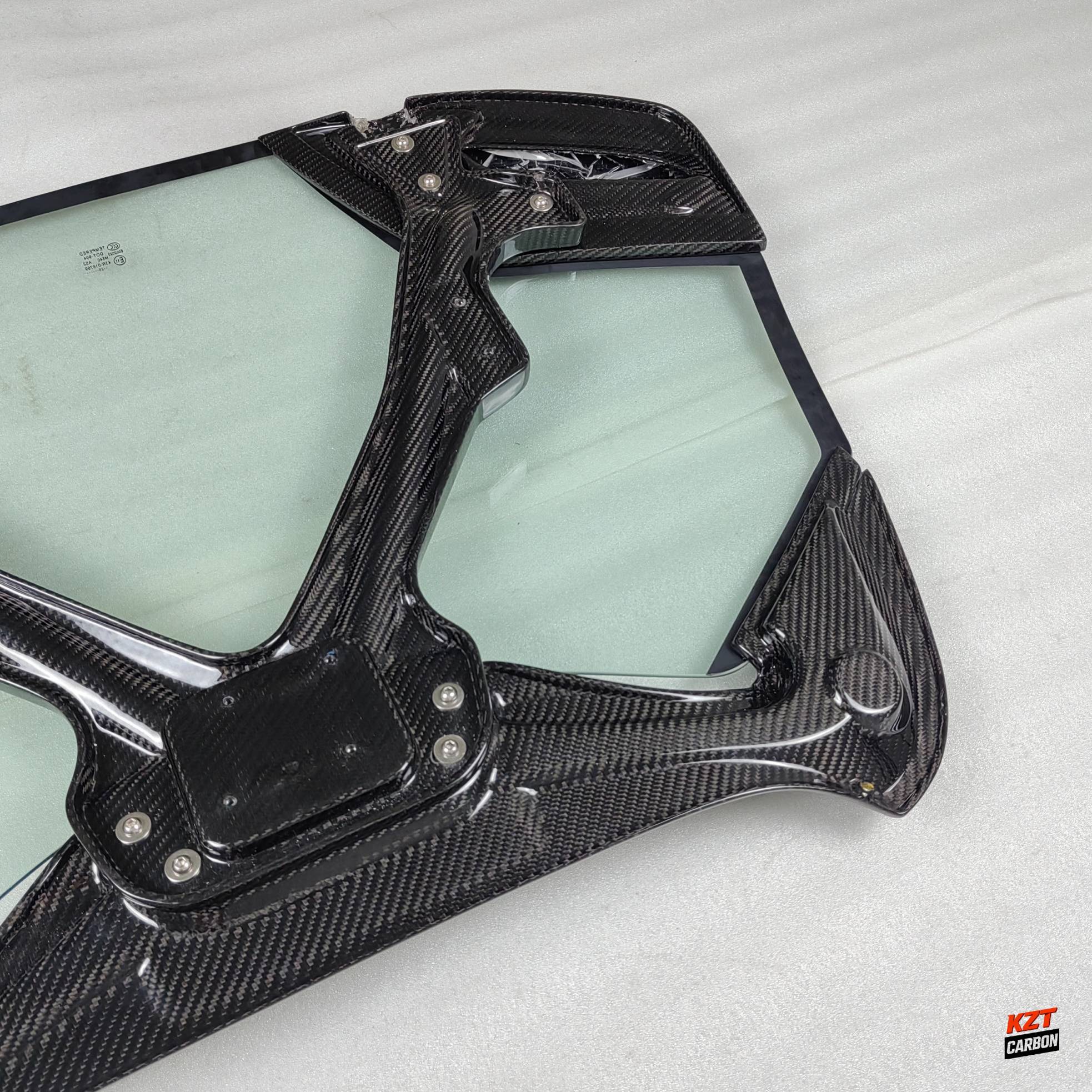 For Ferrari 488 Spider 2015-19 Dry Carbon Fiber KZ Style Rear Engine Bonnet Hood