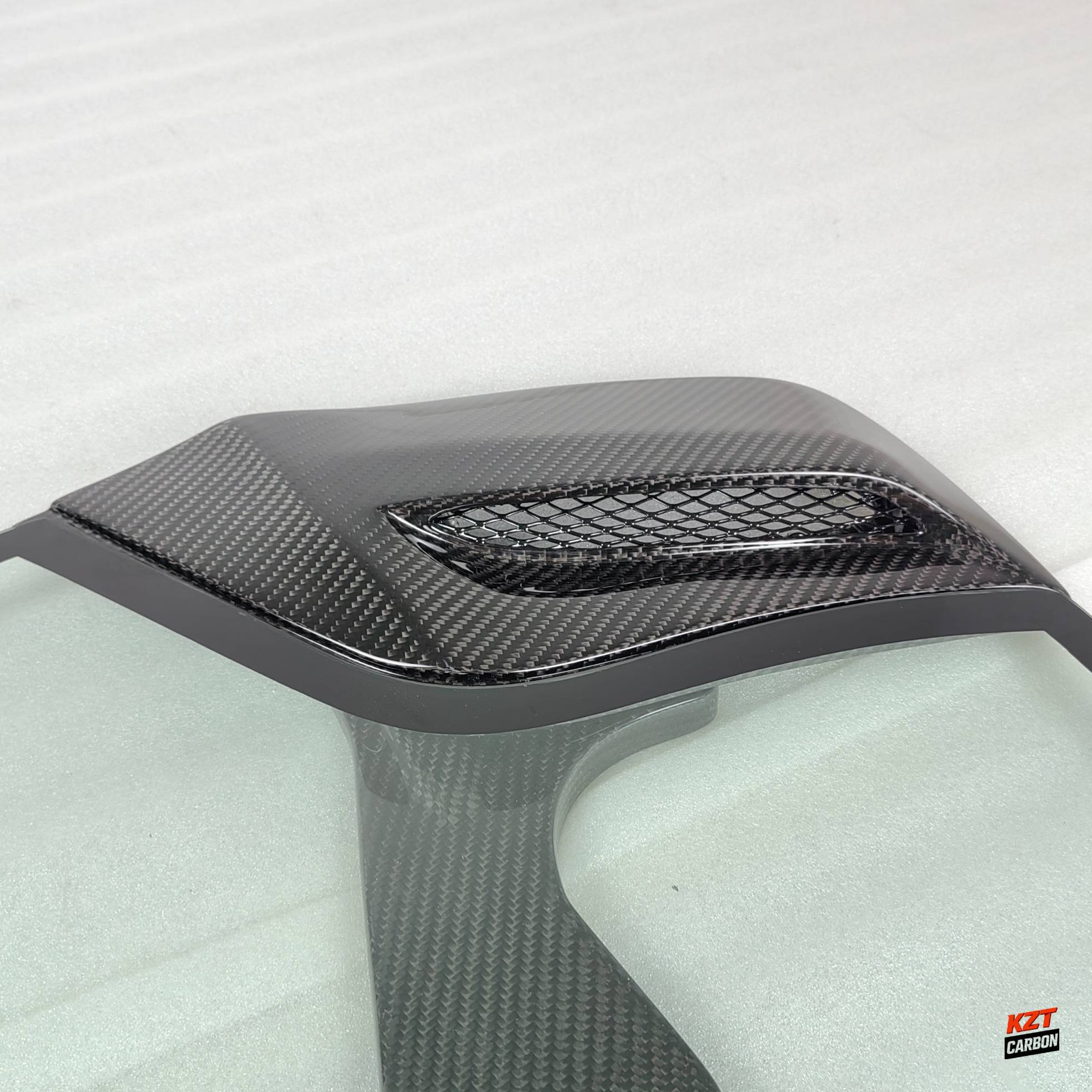 For Ferrari 488 Spider 2015-19 Dry Carbon Fiber KZ Style Rear Engine Bonnet Hood