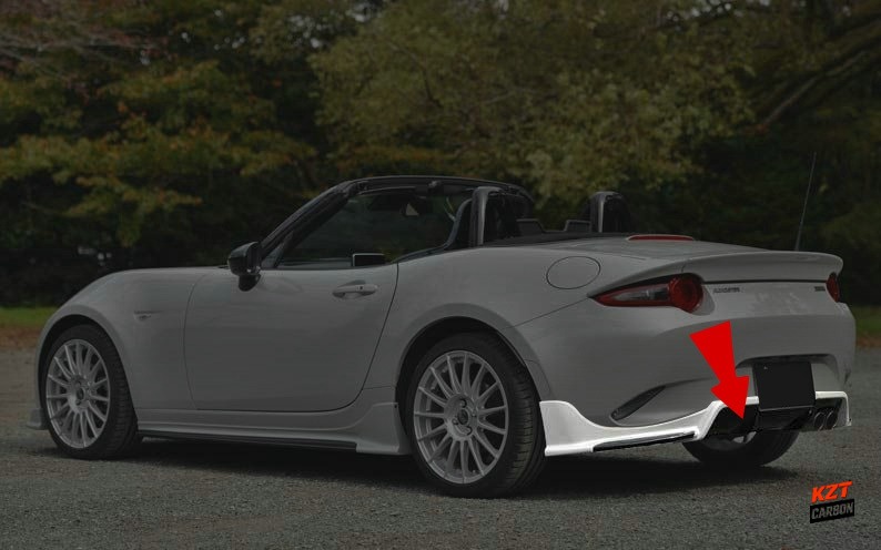 For Mazda Miata MX5 ND 2 Door 16-24 ESQ Style Forged Carbon Rear Diffuser Lip
