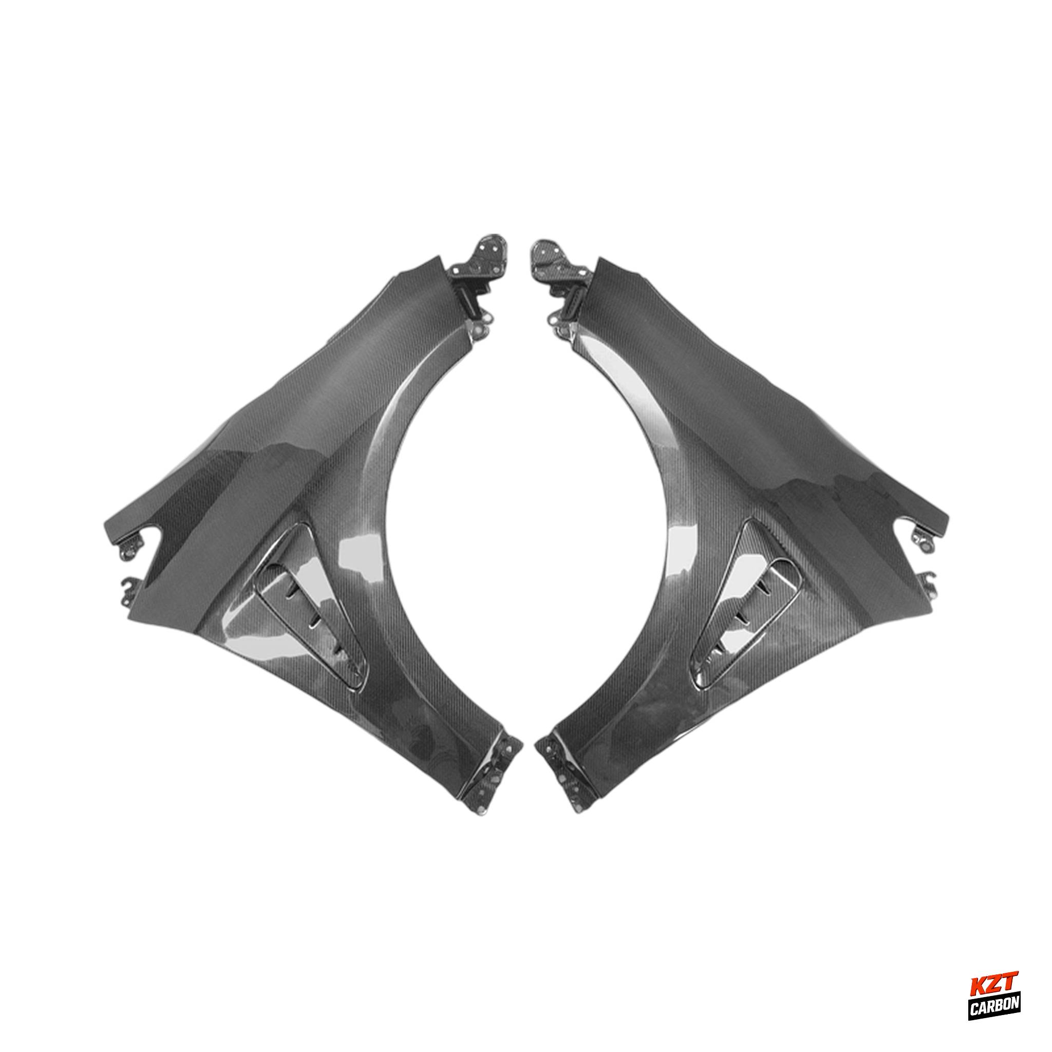 For Toyota 23-25 GR Corolla Dry Carbon OE Style Front Bumper Side Fender Pair