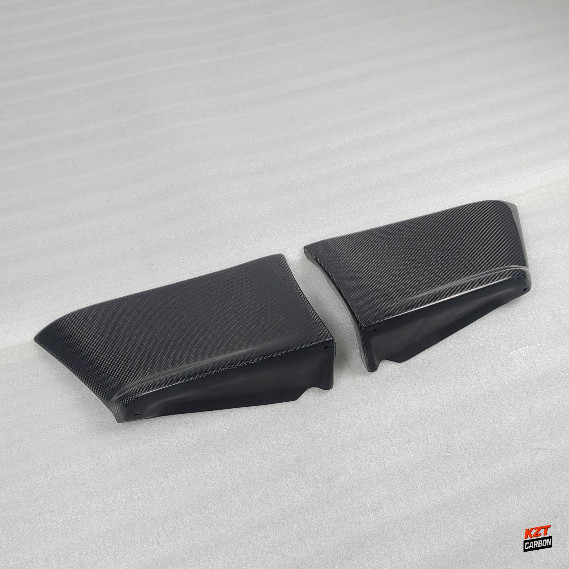 For Mitsubishi EVO 10 X CZ4A 07-16 KZ Carbon Fiber Rear Corner Extensions Spats