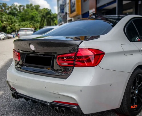 For BMW 3 Series F30 12-19 Sedan Carbon OE Style Rear Bumper Trunk Boot Lid