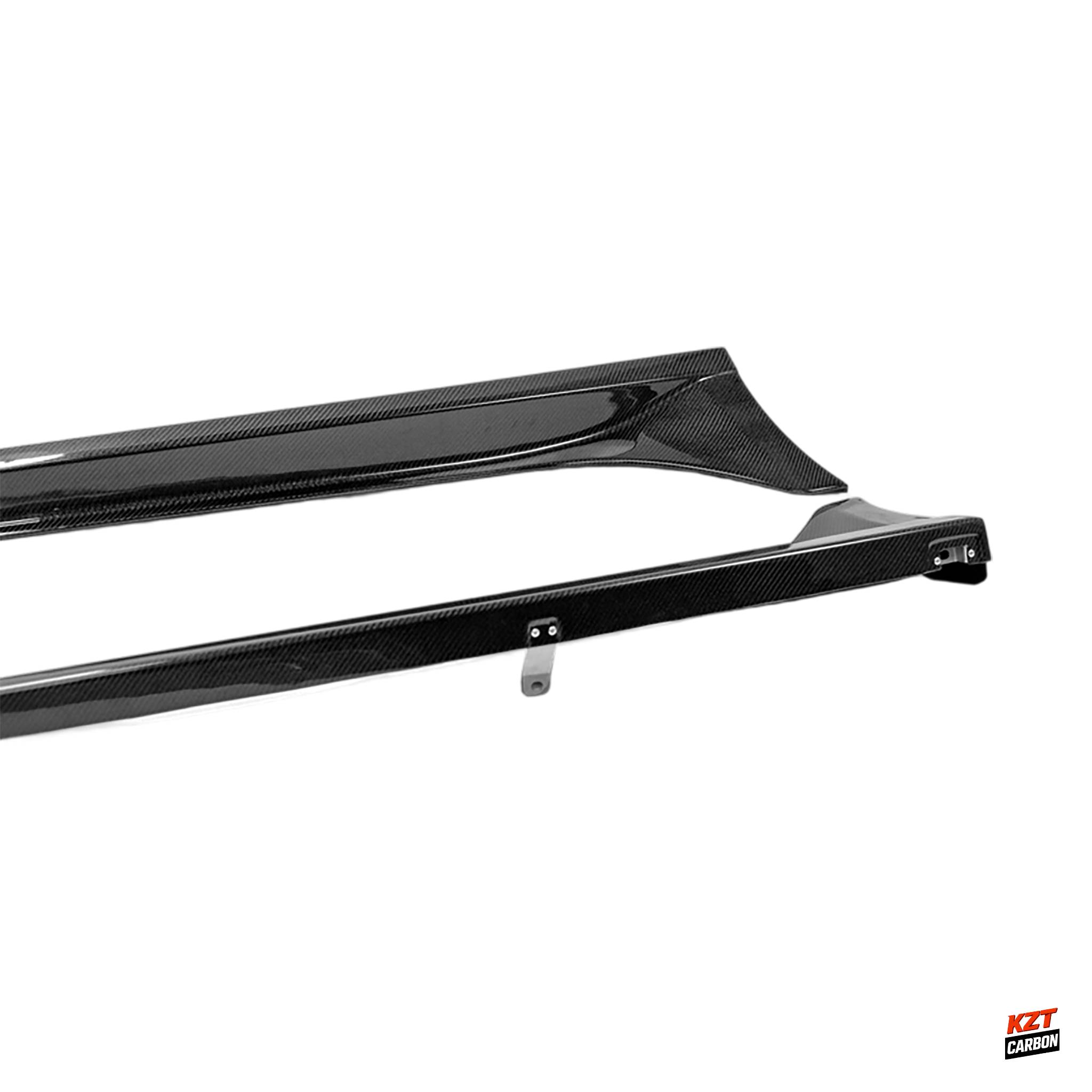 For Honda Civic Type R FL5 23-24 Carbon MUG Style Side Skirts Extensions Pair