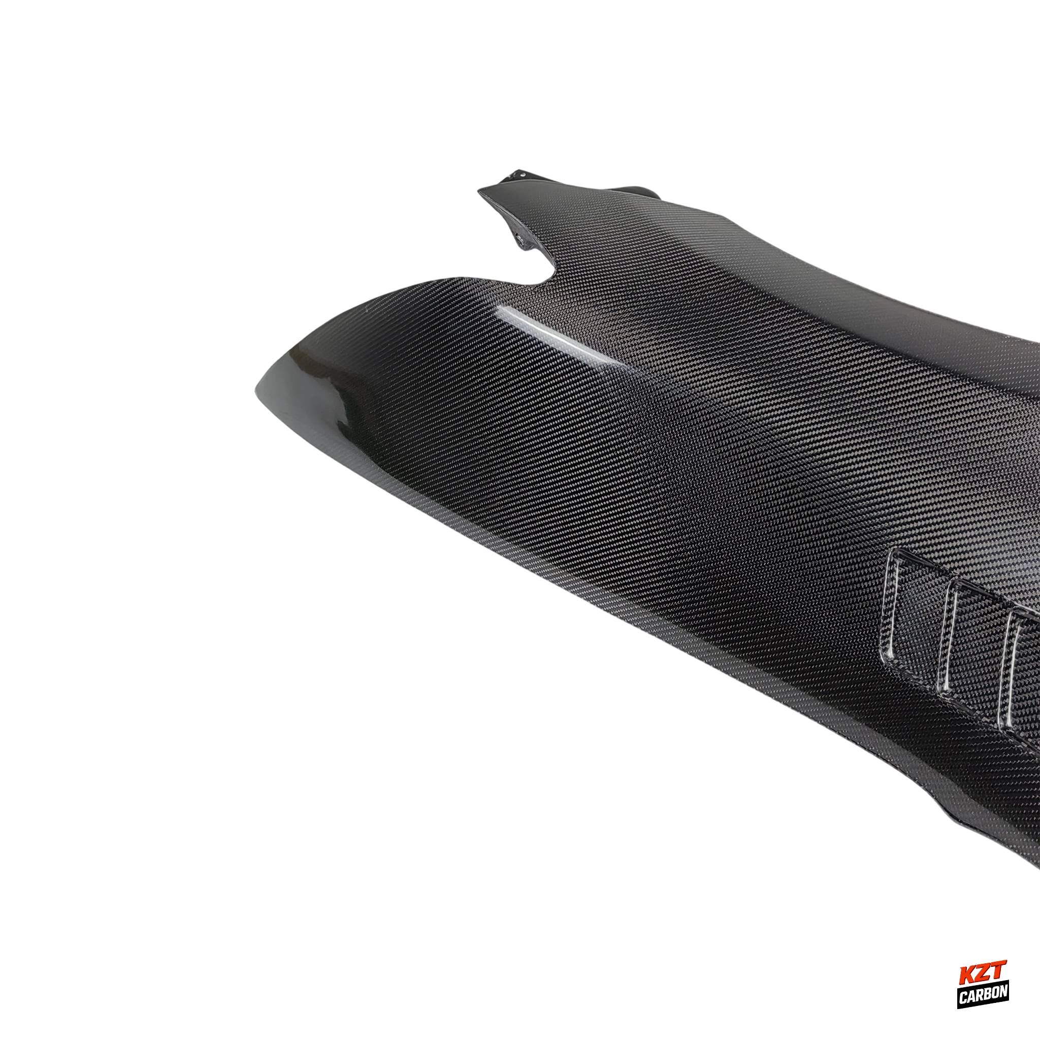 For Honda 06-08 Civic FD2 J2 Style Carbon Fiber Front Bumper Vented Fender Pair