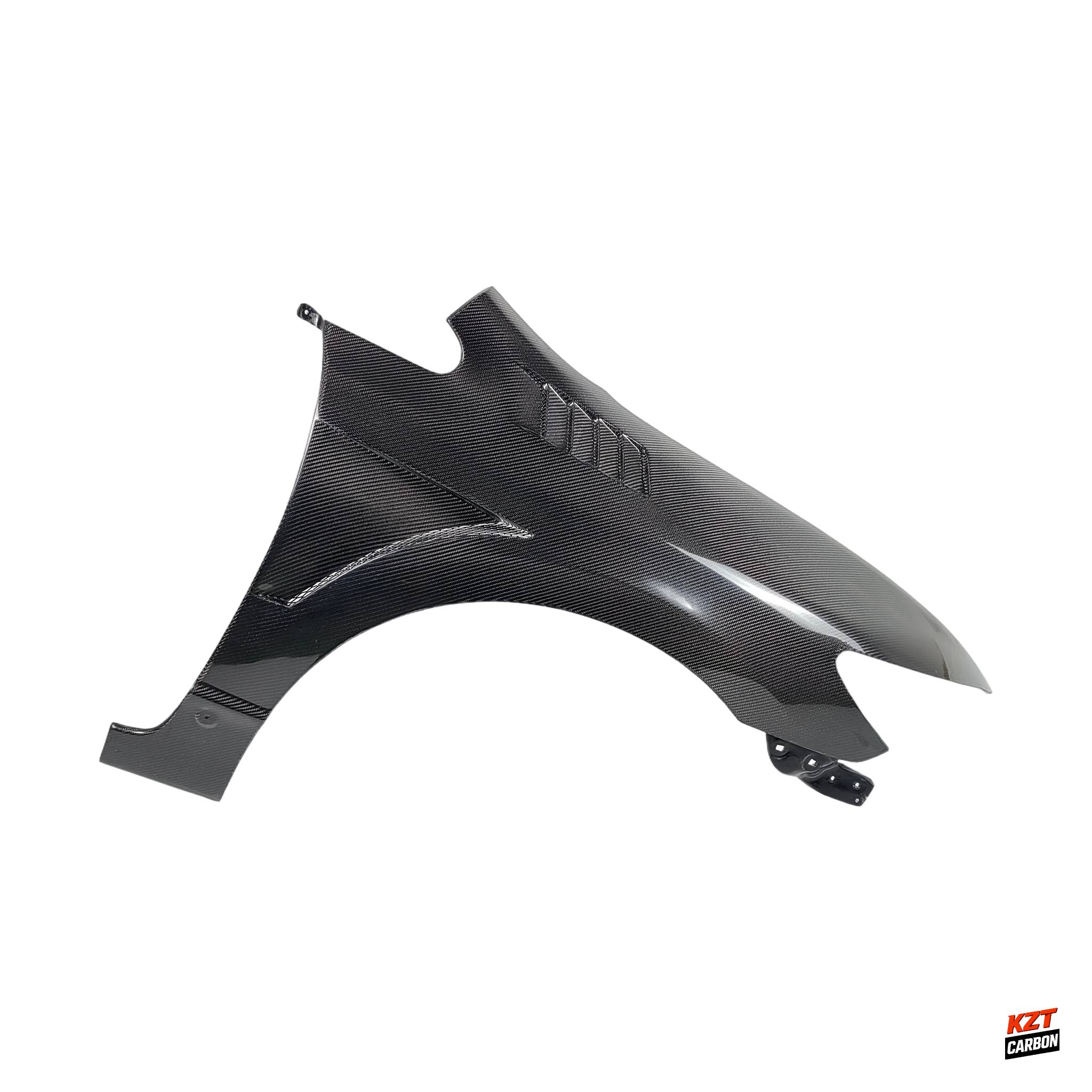 For Honda 06-08 Civic FD2 J2 Style Carbon Fiber Front Bumper Vented Fender Pair