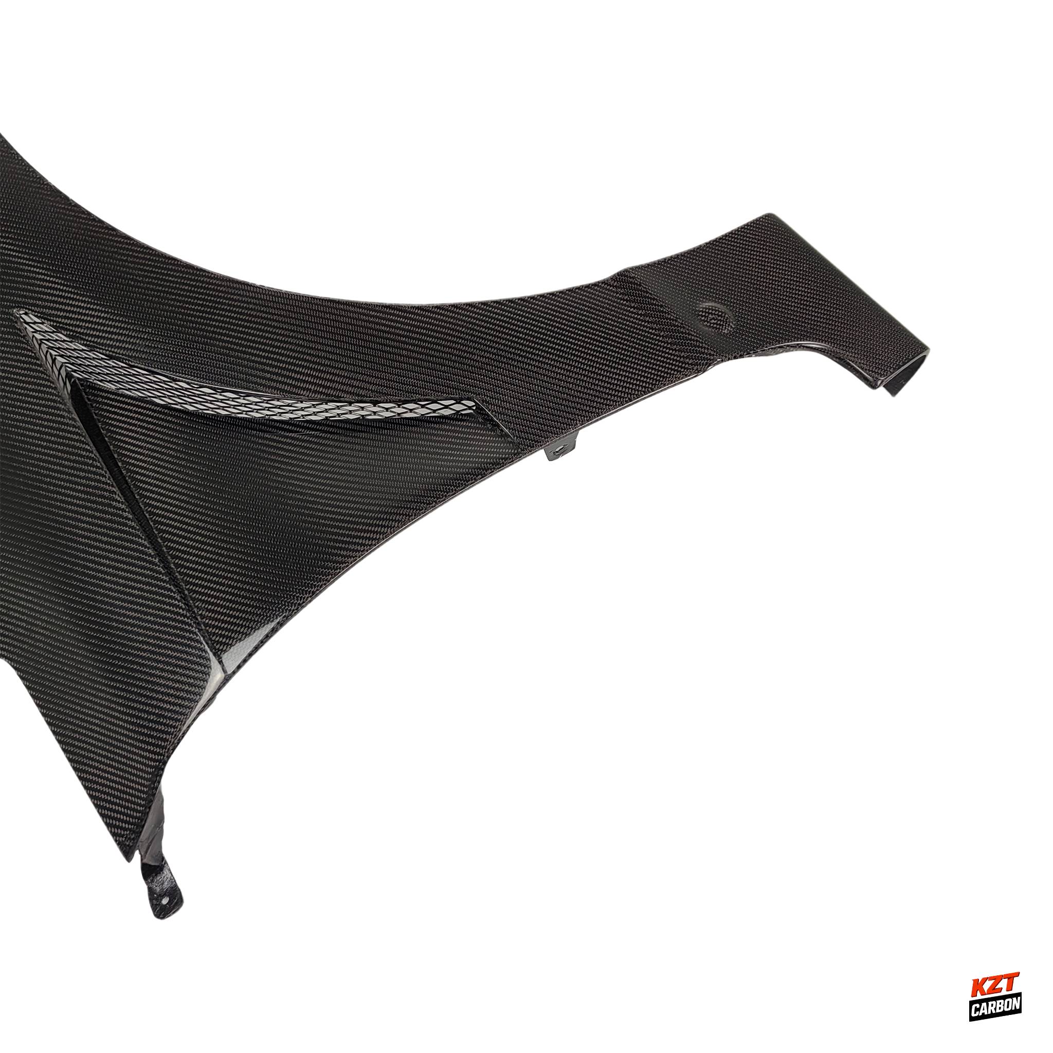For Honda 06-08 Civic FD2 J2 Style Carbon Fiber Front Bumper Vented Fender Pair