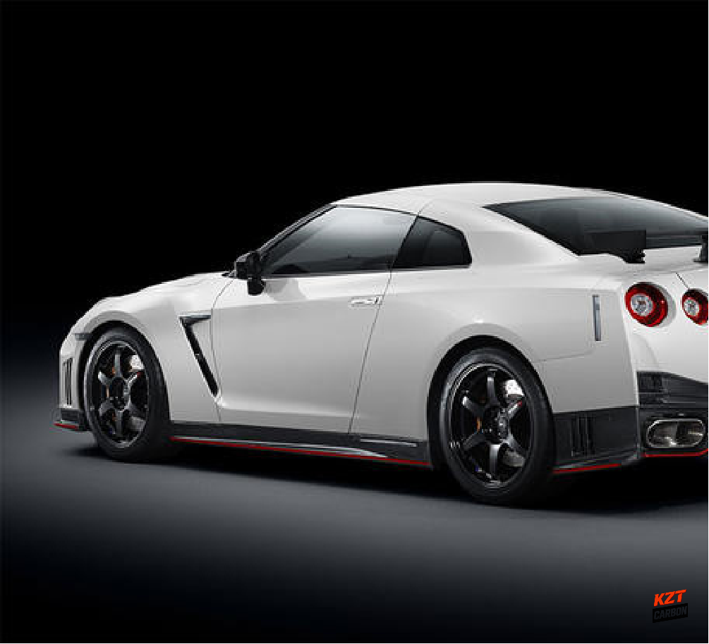 For Nissan GTR R35 (12-16 Only) NIS Style Carbon Fiber Unpaint Side Skirt Body Kit