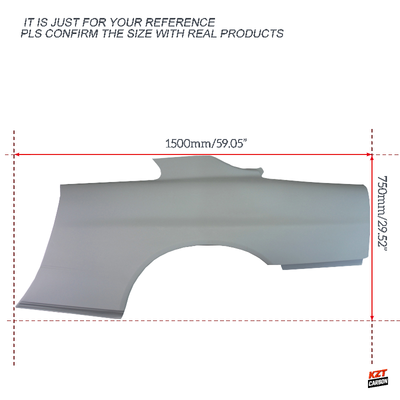 For Nissan Skyline R34 (GTR only) OE Style Fiberglass Unpaint Rear Fender Pair