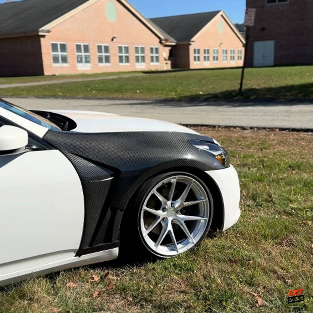 For Infiniti G37 Q40 4 Door Sedan 08-13 Carbon HT Style Vented Front Fender