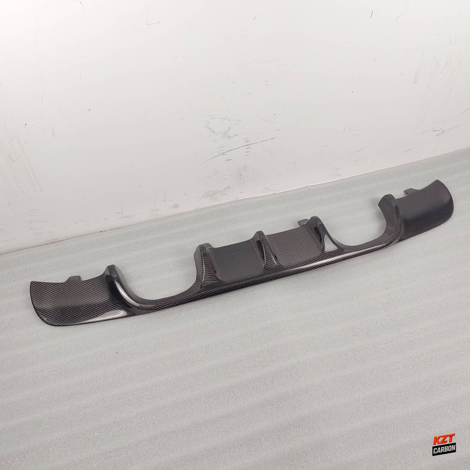 For BMW E90 Real M3 Only 07-13 Carbon Fiber V Style Rear Bumper Diffuser Lip