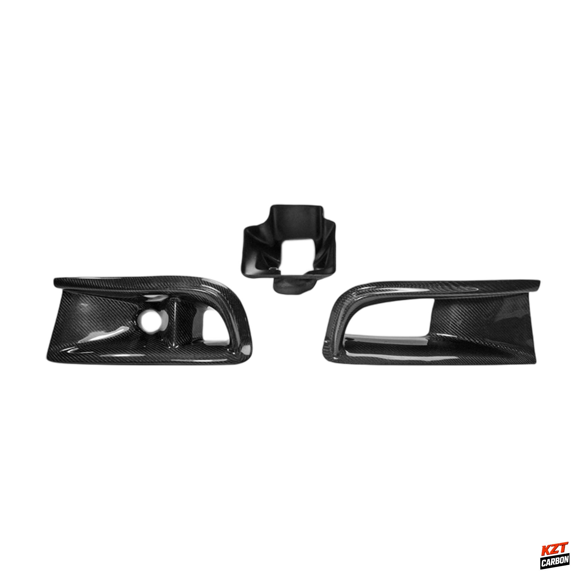 For Mitsubishi Evolution EVO 8 03-05 VRS Carbon Oil Clean Guide & Air Duct 3pcs