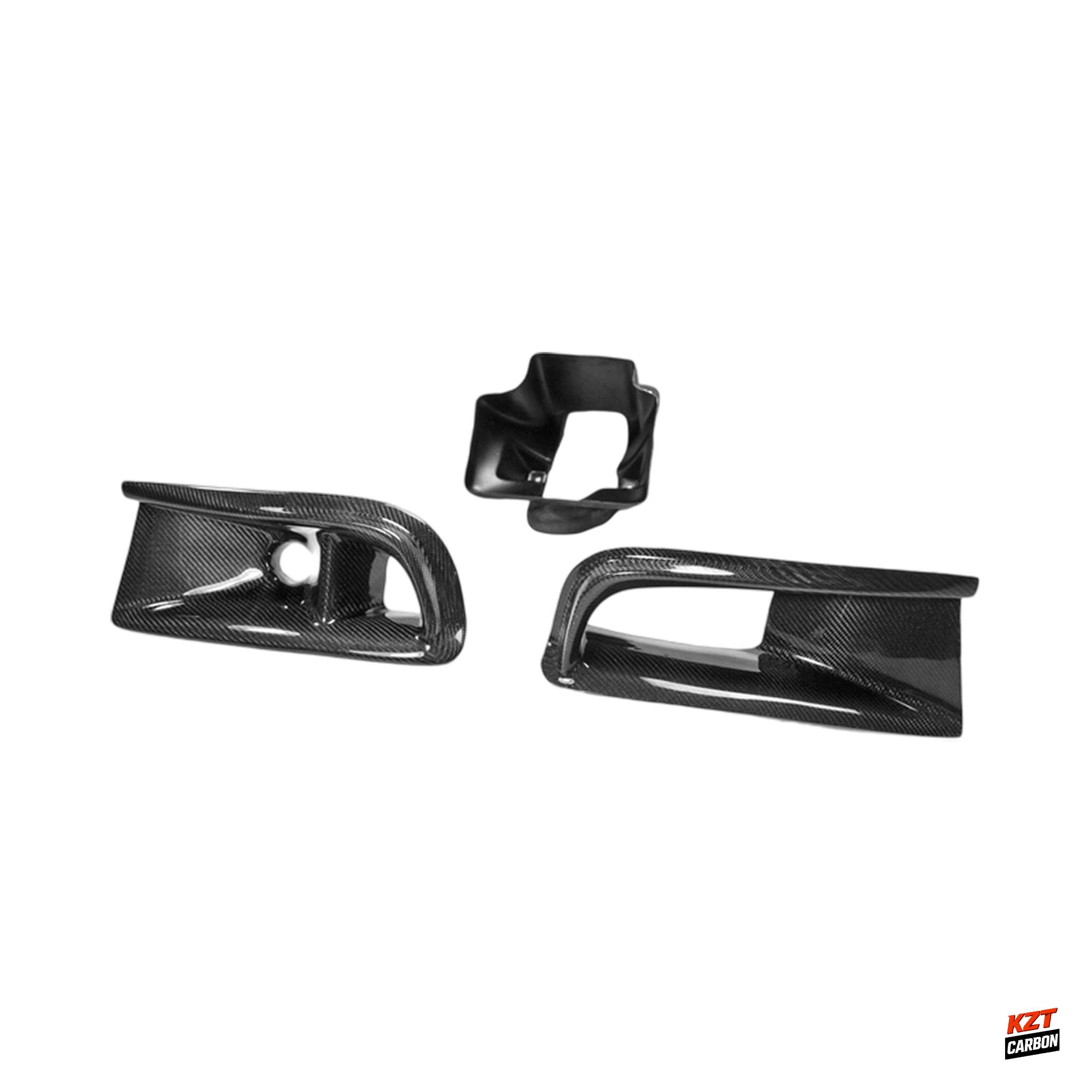 For Mitsubishi Evolution EVO 8 03-05 VRS Carbon Oil Clean Guide & Air Duct 3pcs