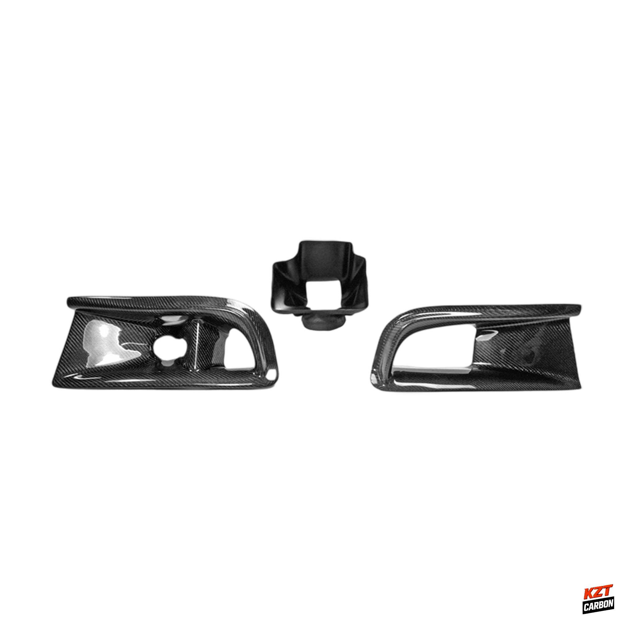 For Mitsubishi Evolution EVO 8 03-05 VRS Carbon Oil Clean Guide & Air Duct 3pcs