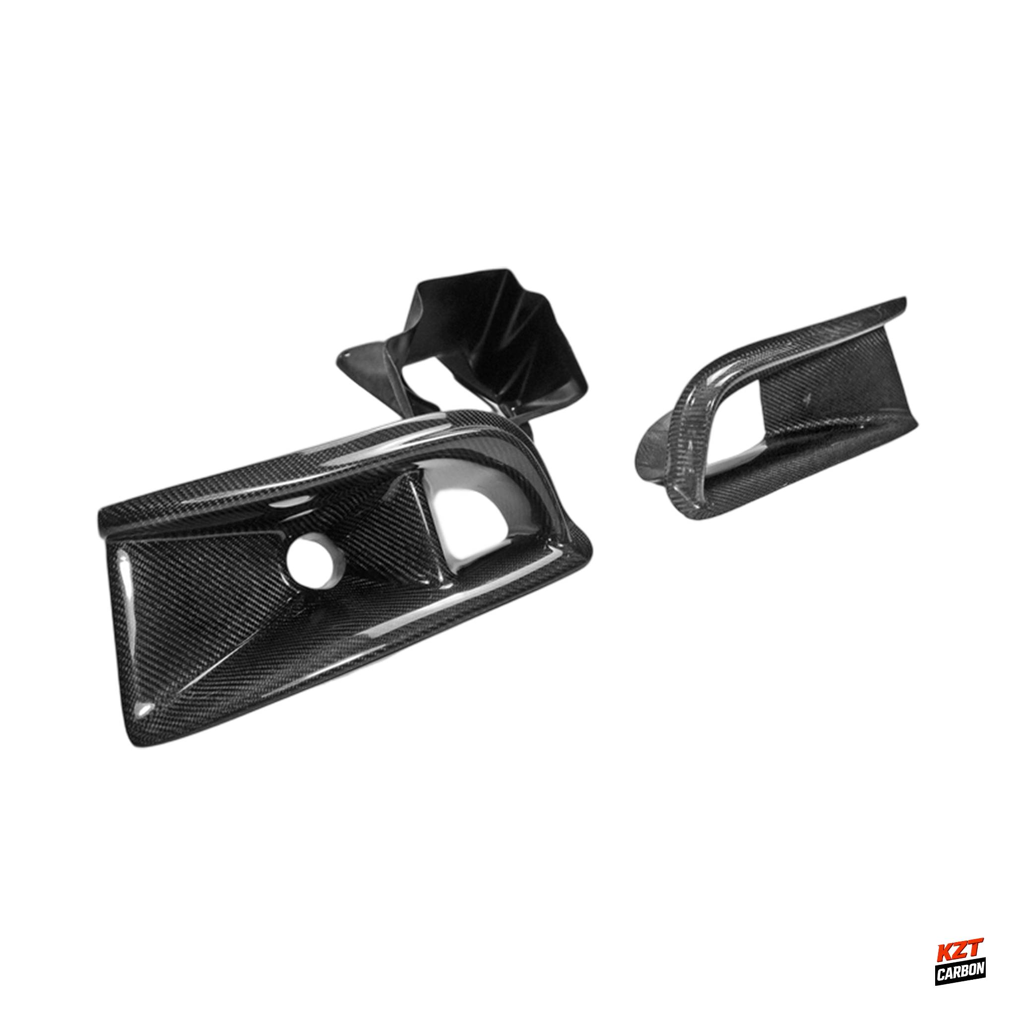 For Mitsubishi Evolution EVO 8 03-05 VRS Carbon Oil Clean Guide & Air Duct 3pcs