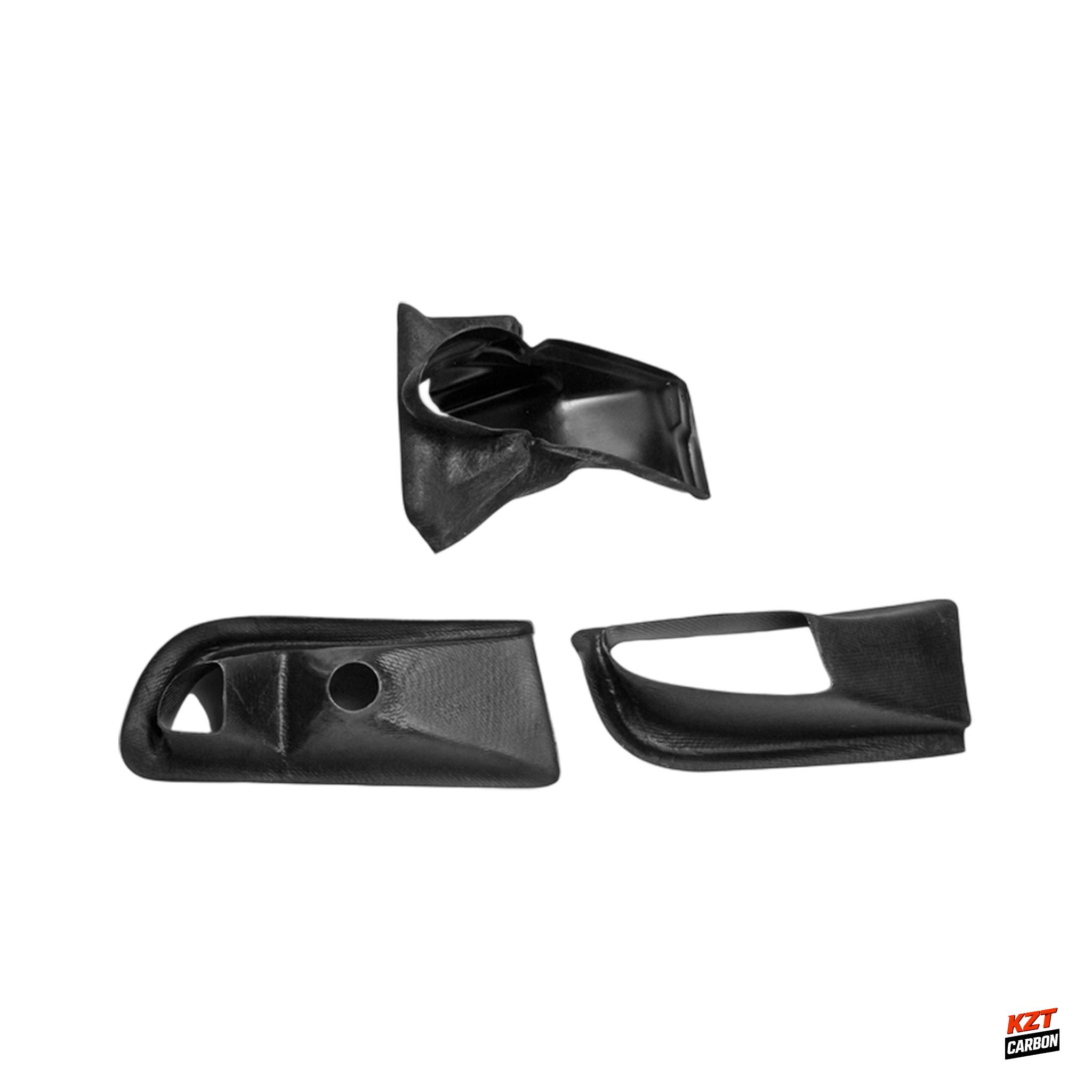 For Mitsubishi Evolution EVO 8 03-05 VRS Carbon Oil Clean Guide & Air Duct 3pcs