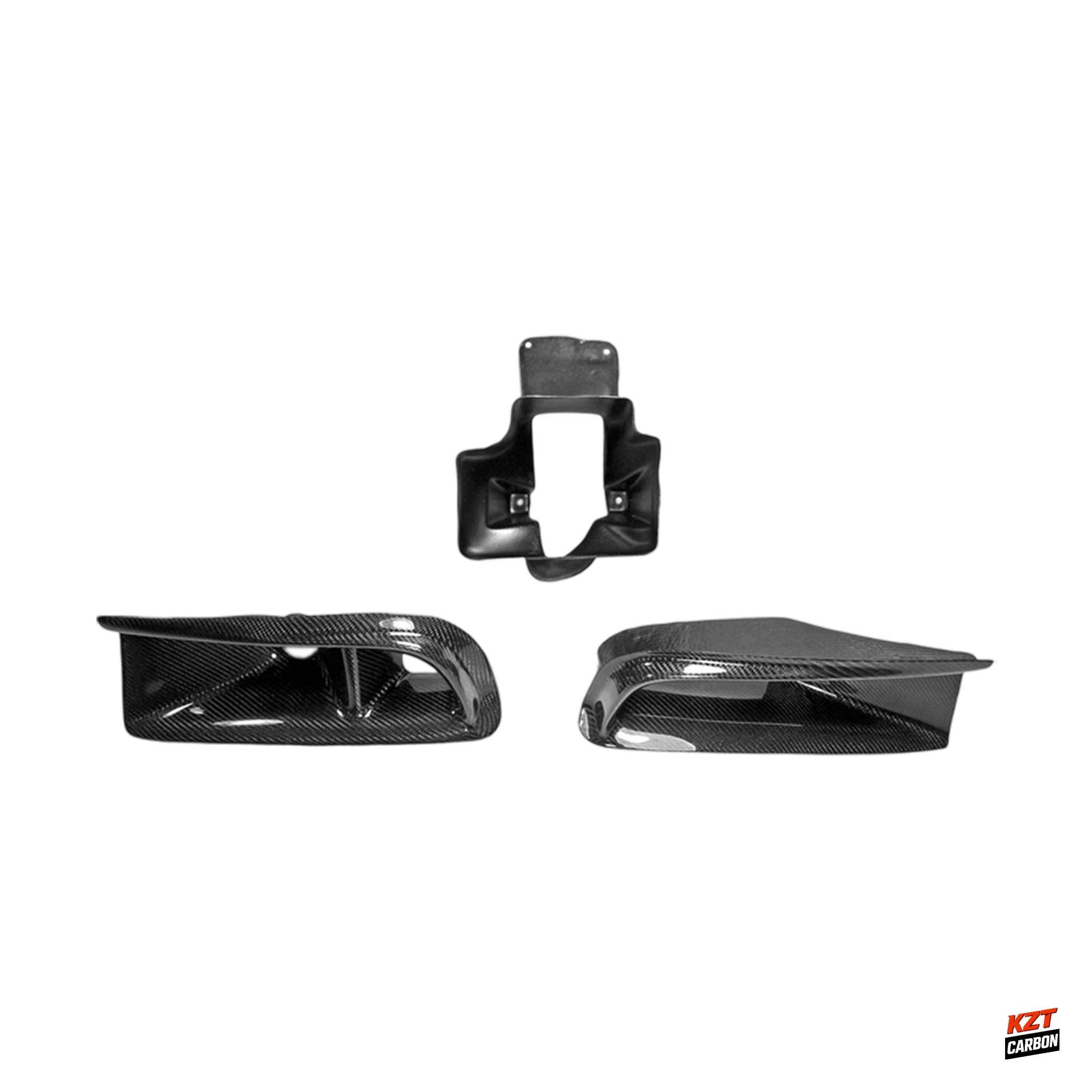 For Mitsubishi Evolution EVO 8 03-05 VRS Carbon Oil Clean Guide & Air Duct 3pcs