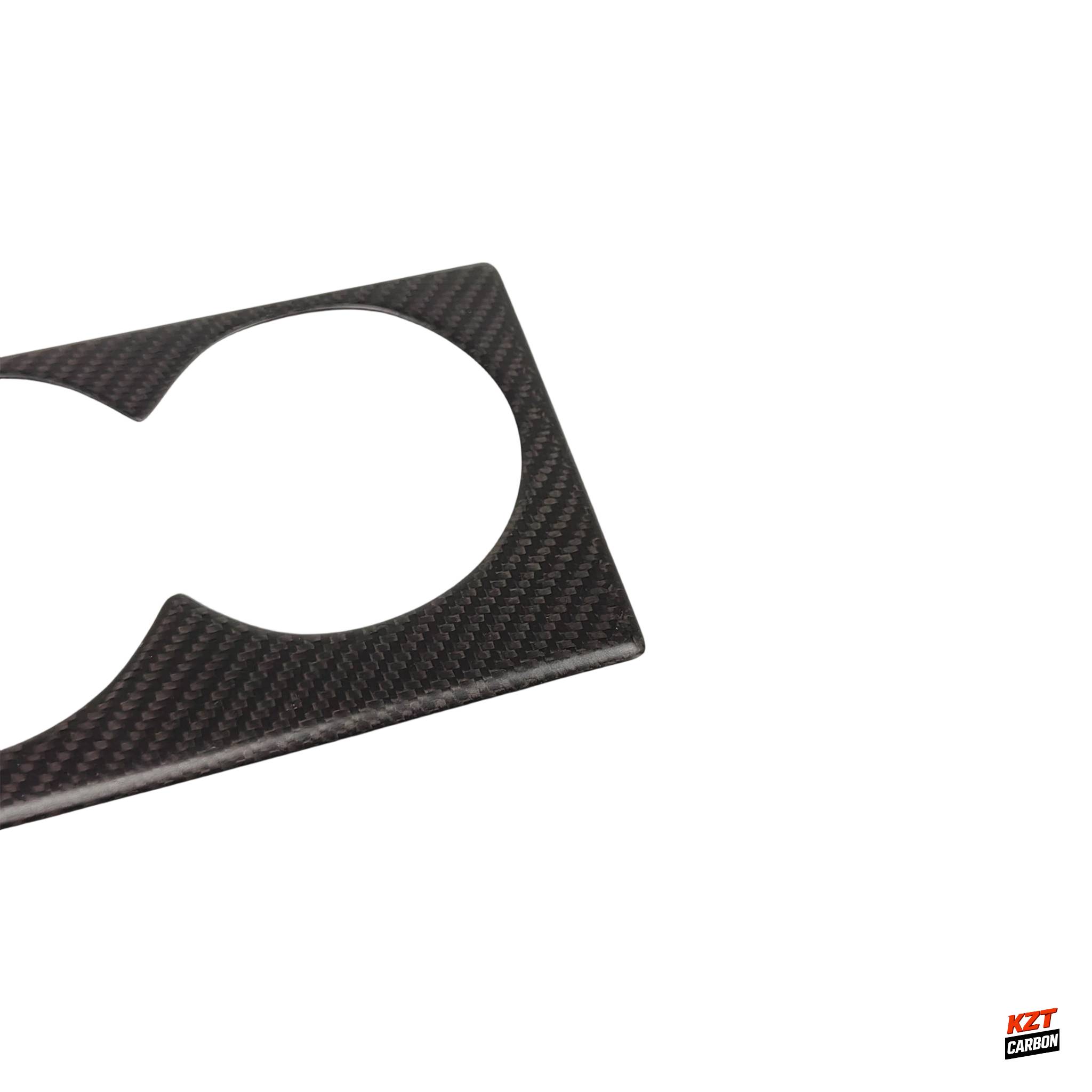 For Nissan R35 GTR (LHD Only) Dry Matte Carbon Interior Cup Holder Cover Panel