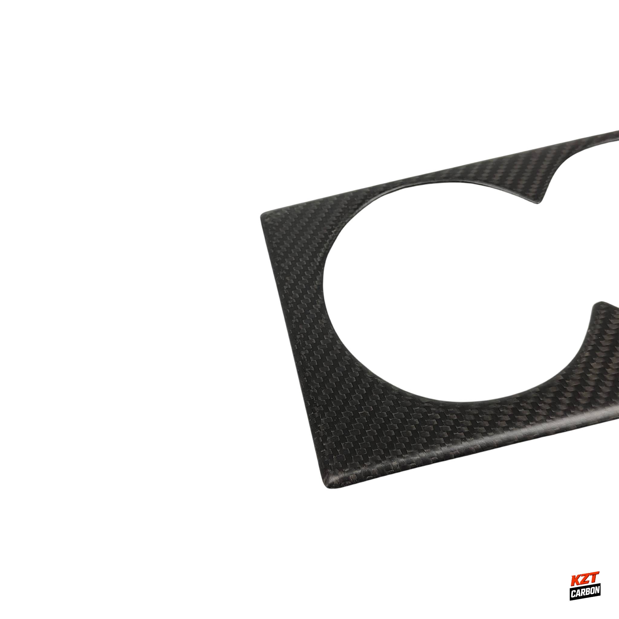 For Nissan R35 GTR (LHD Only) Dry Matte Carbon Interior Cup Holder Cover Panel