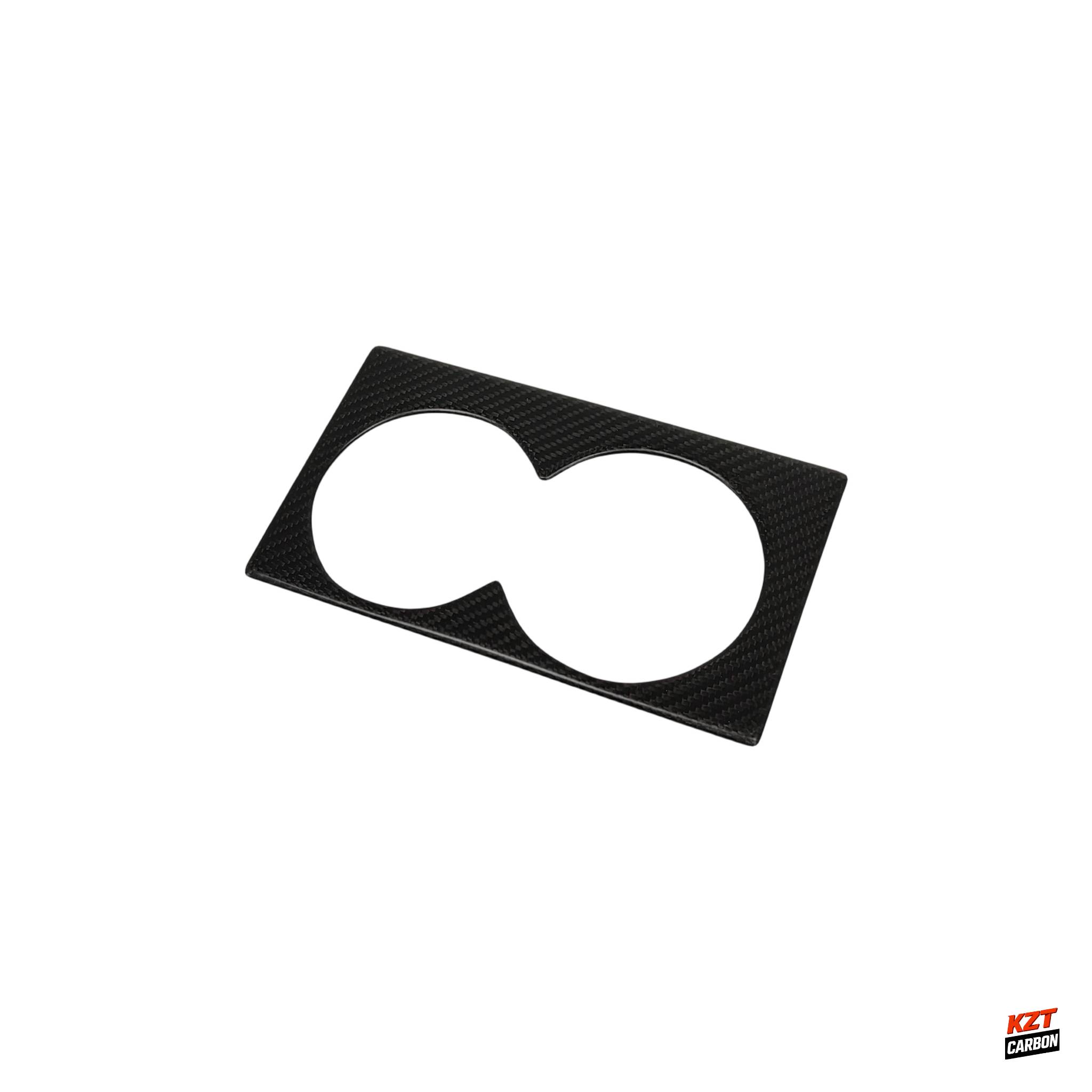 For Nissan R35 GTR (LHD Only) Dry Matte Carbon Interior Cup Holder Cover Panel