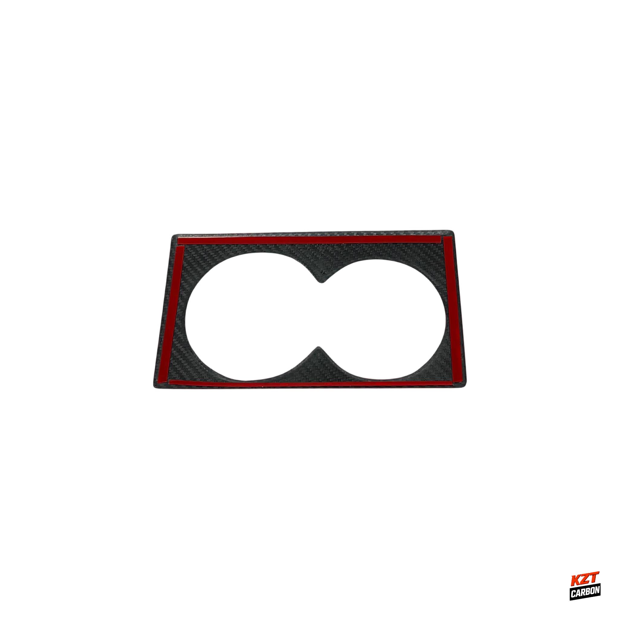 For Nissan R35 GTR (LHD Only) Dry Matte Carbon Interior Cup Holder Cover Panel