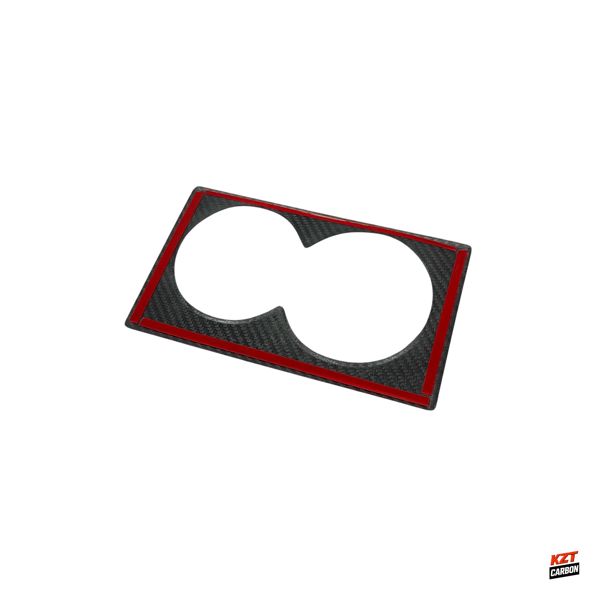 For Nissan R35 GTR (LHD Only) Dry Matte Carbon Interior Cup Holder Cover Panel