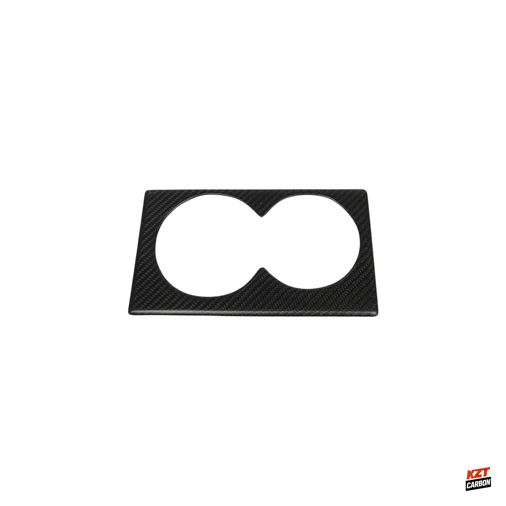 For Nissan R35 GTR (LHD Only) Dry Matte Carbon Interior Cup Holder Cover Panel