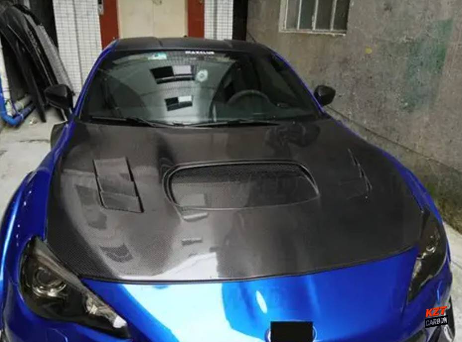 For Toyota GT86 FT86 BRZ 2012-20 Carbon Fiber WD Style Front Vented Cooling Hood