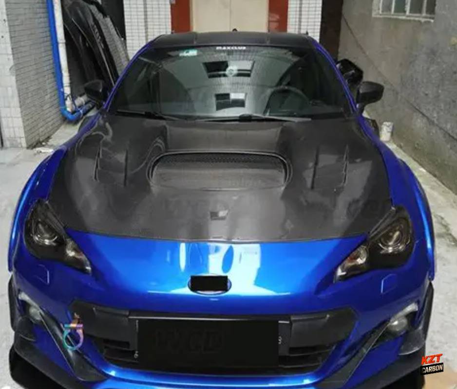 For Toyota GT86 FT86 BRZ 2012-20 Carbon Fiber WD Style Front Vented Cooling Hood