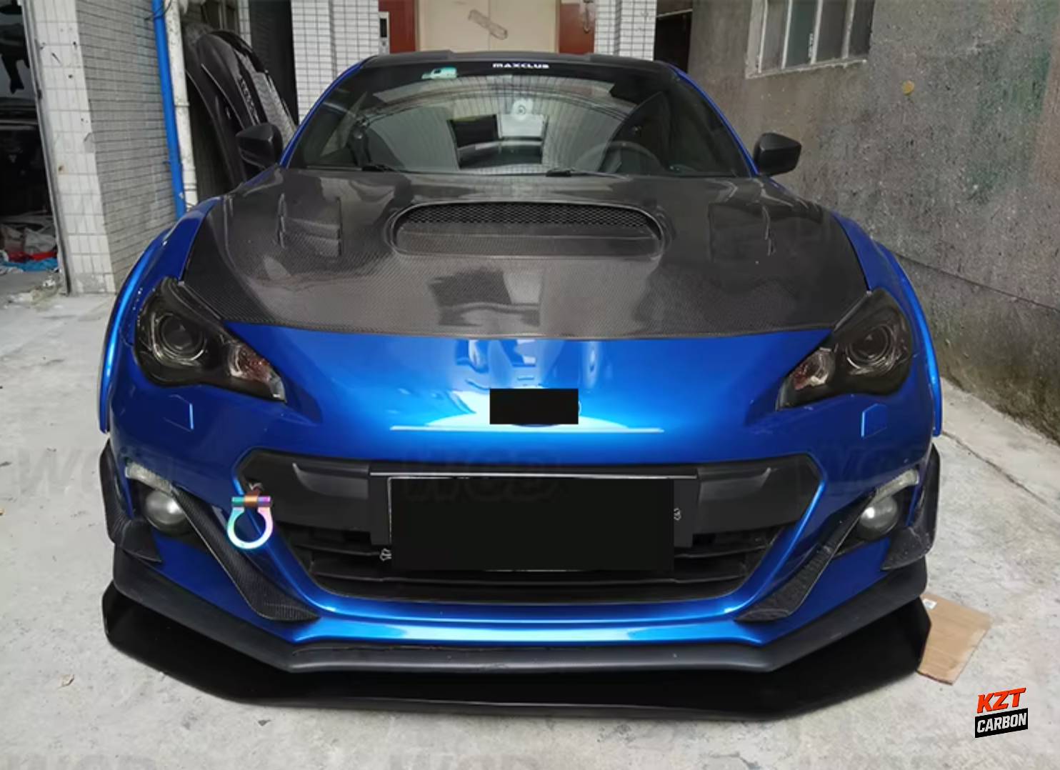 For Toyota GT86 FT86 BRZ 2012-20 Carbon Fiber WD Style Front Vented Cooling Hood