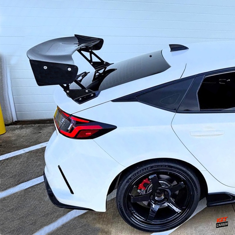For Honda Civic Type R FL5 Hatchback 2023-24 VTX Style Carbon Rear Spoiler Wing